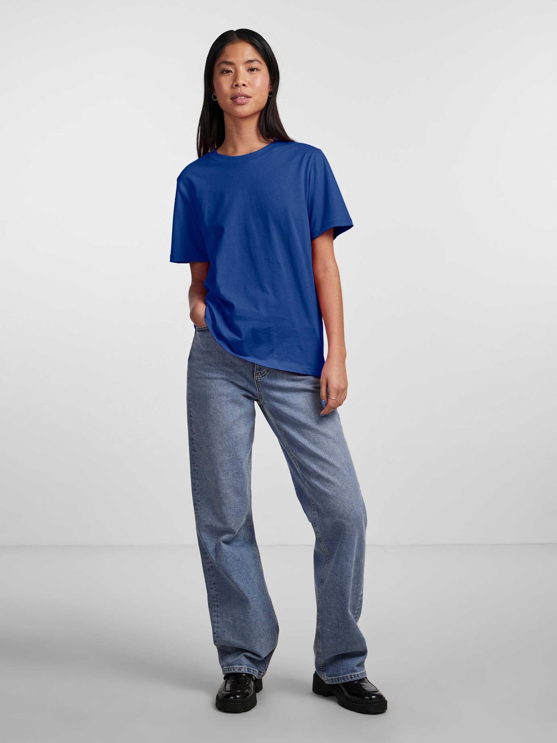 pieces T-Shirt RIA (1-tlg) Plain/ohne Details