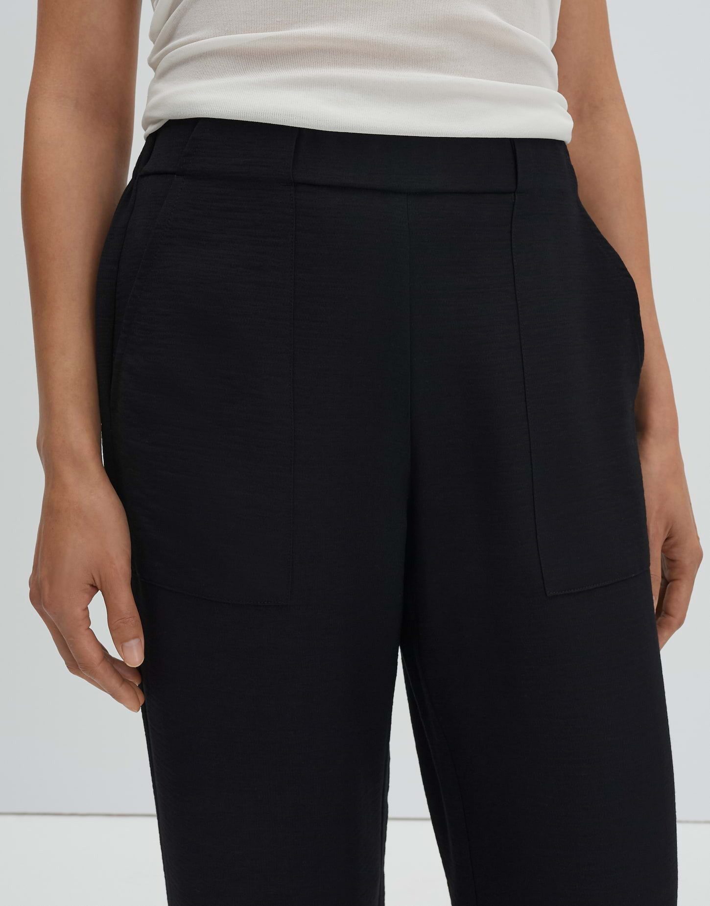 someday Stoffhose Cevil utility High Waist, elastischer Bund und Cargotaschen – Bild 4 von 5