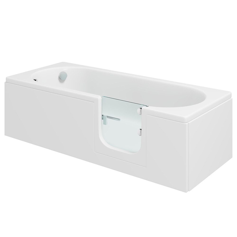 HAK Badewanne CASCADE, Badewanne mit Tür, 169,5x70 cm, rechts