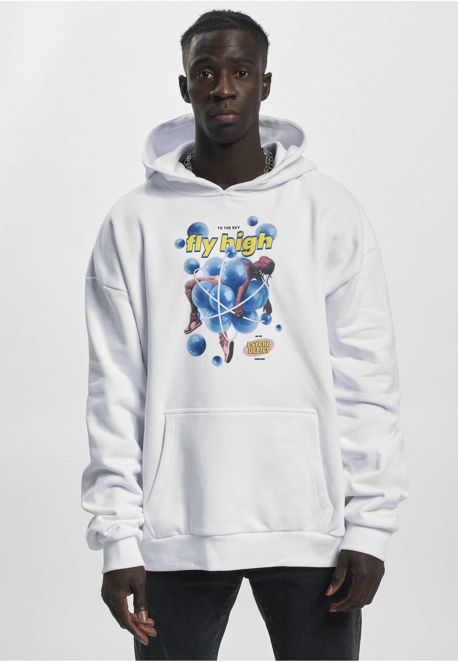 MisterTee Hoodie MisterTee Herren Psychadellic Heavy Oversize Hoody (1-tlg)