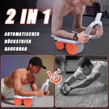 autolock Bauchtrainer Automatisches Rebound Aabdominal Wheel,Roller Domestic Bauchtrainer