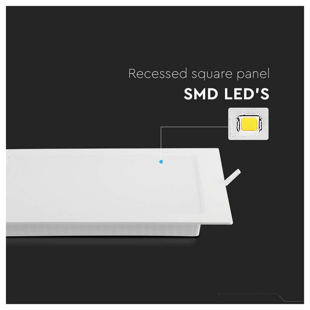 V-TAC Einbauleuchte V-TAC 10491 VT-61024 LED-Panel EEK: E (A - G) 24 W Weiß