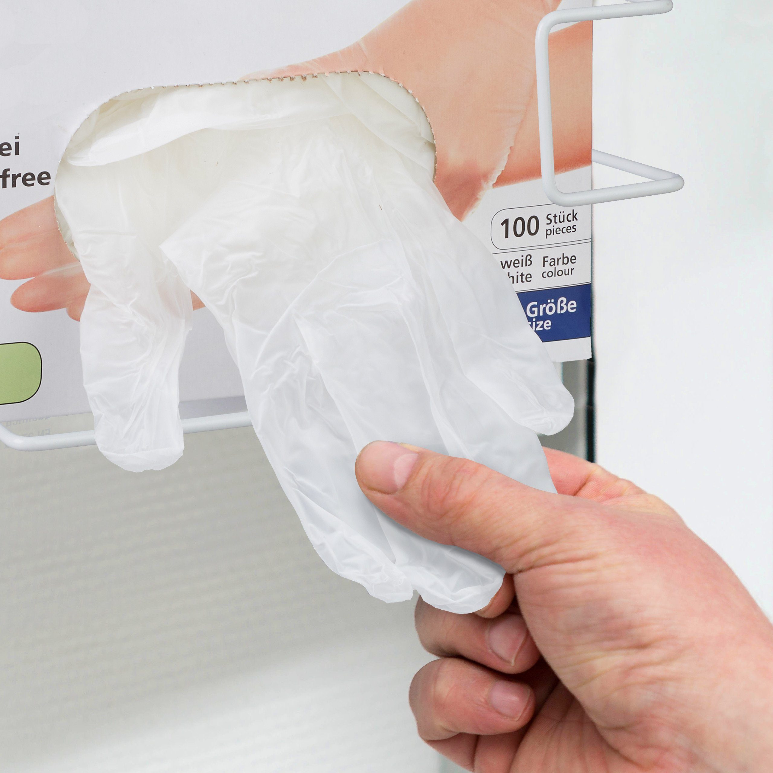 relaxdays Einweghandschuhe Handschuhspender 2er Set