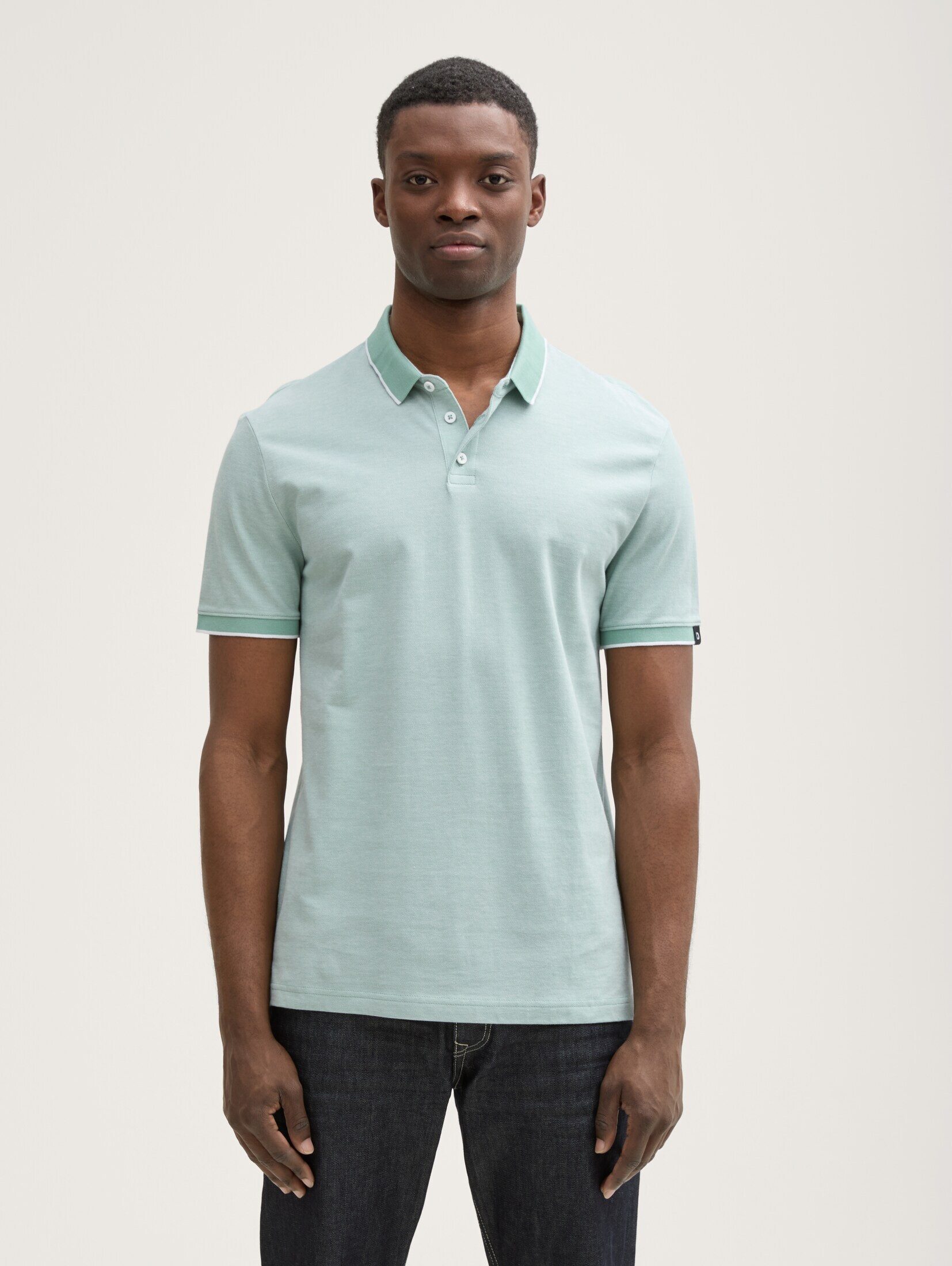 TOM TAILOR Denim Poloshirt Piqué Poloshirt günstig online kaufen