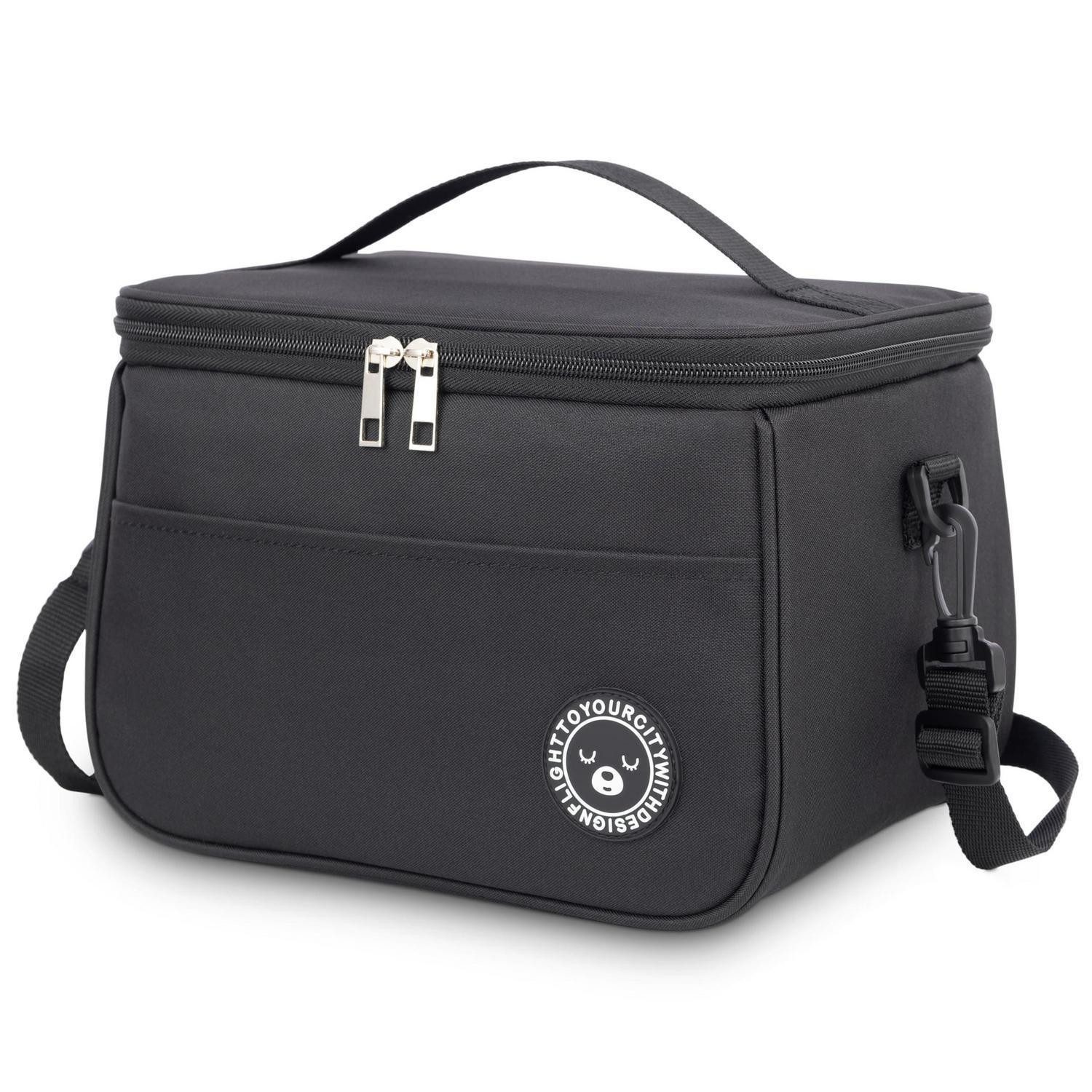 Kühltasche Kühltasche 9L Lunchtasche Schwarz 9L (28cm x 18cm x 18cm)