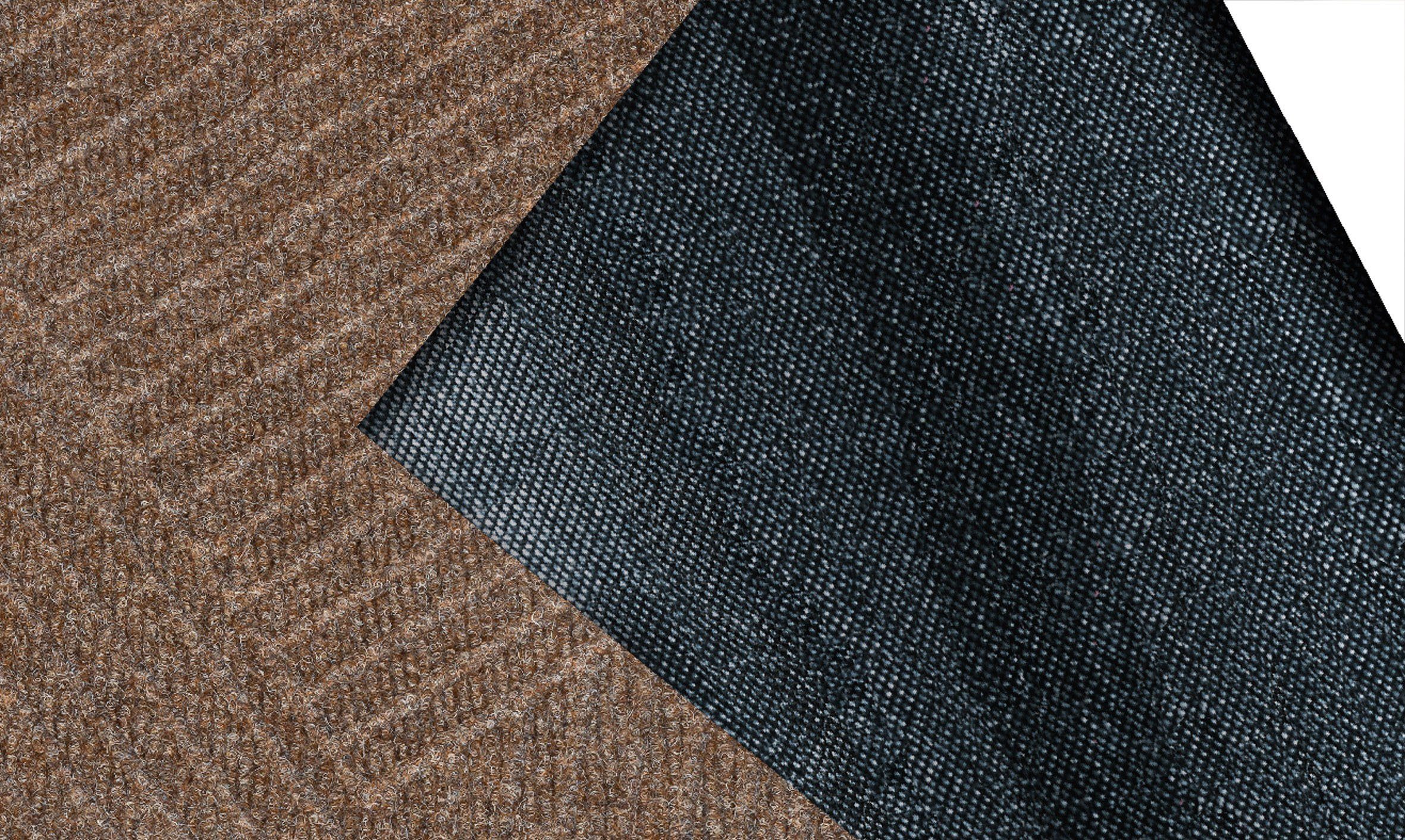 Fußmatte DUNE Stripes taupe, wash+dry by 8 mm Höhe: Kleen-Tex, rechteckig