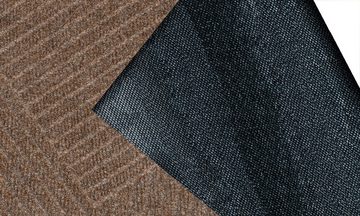 Fußmatte DUNE Stripes taupe, wash+dry by Kleen-Tex, rechteckig, Höhe: 8 mm