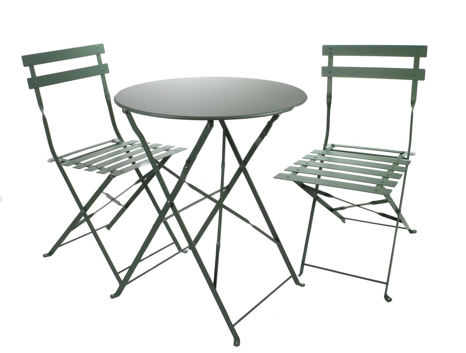 BubbleStore Balkonset »BistroSet aus Metall für Garten, Balkon und