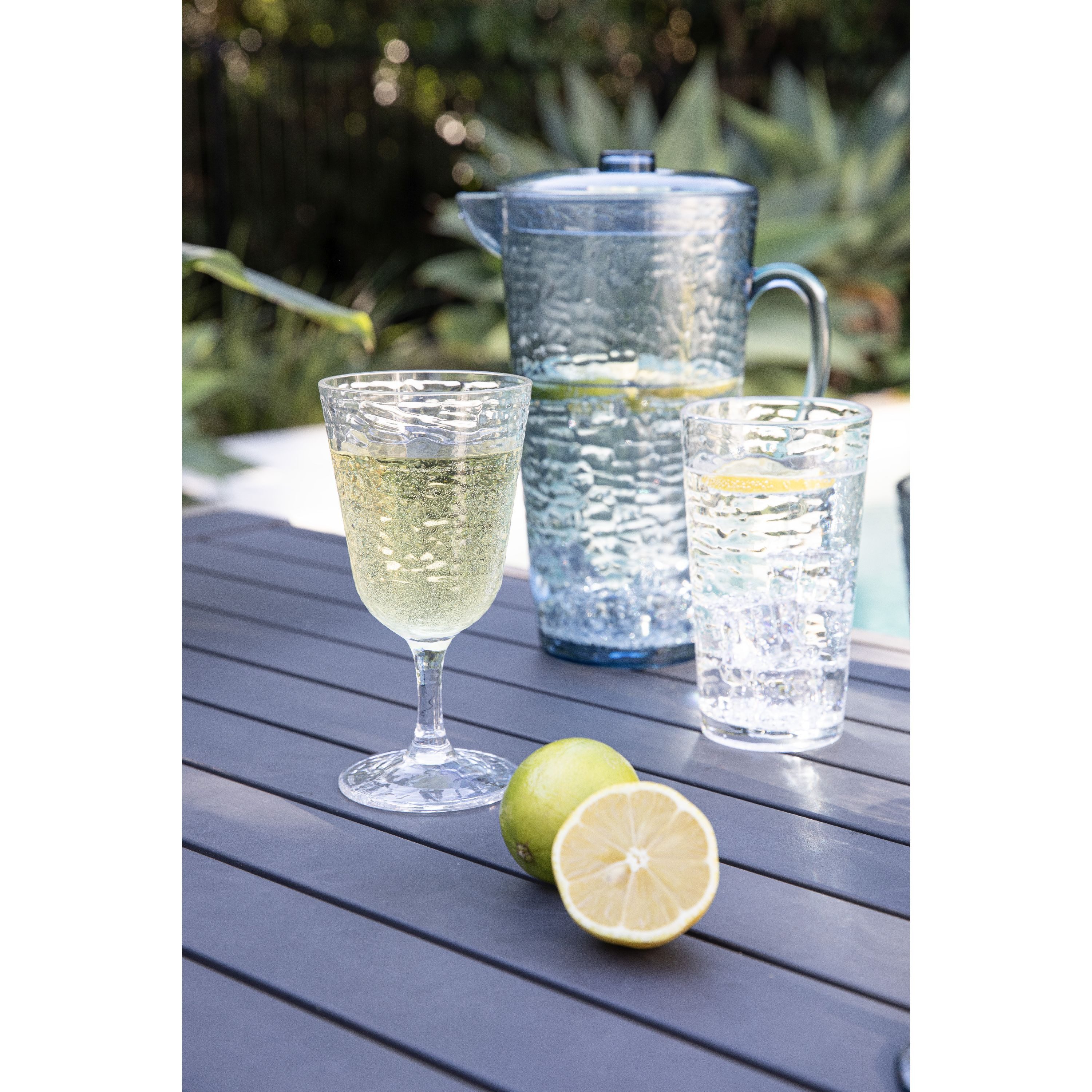 Ladelle Wasserkrug, Wirkt wie Glas, Outdoor, Strapazierfähig, Modern, Acryl, 2500ml