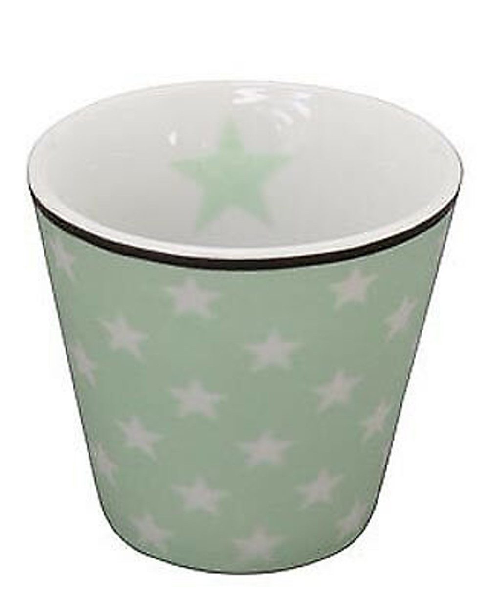 Krasilnikoff Espressotasse Krasilnikoff Espresso Tasse STERNE Grün Weiß