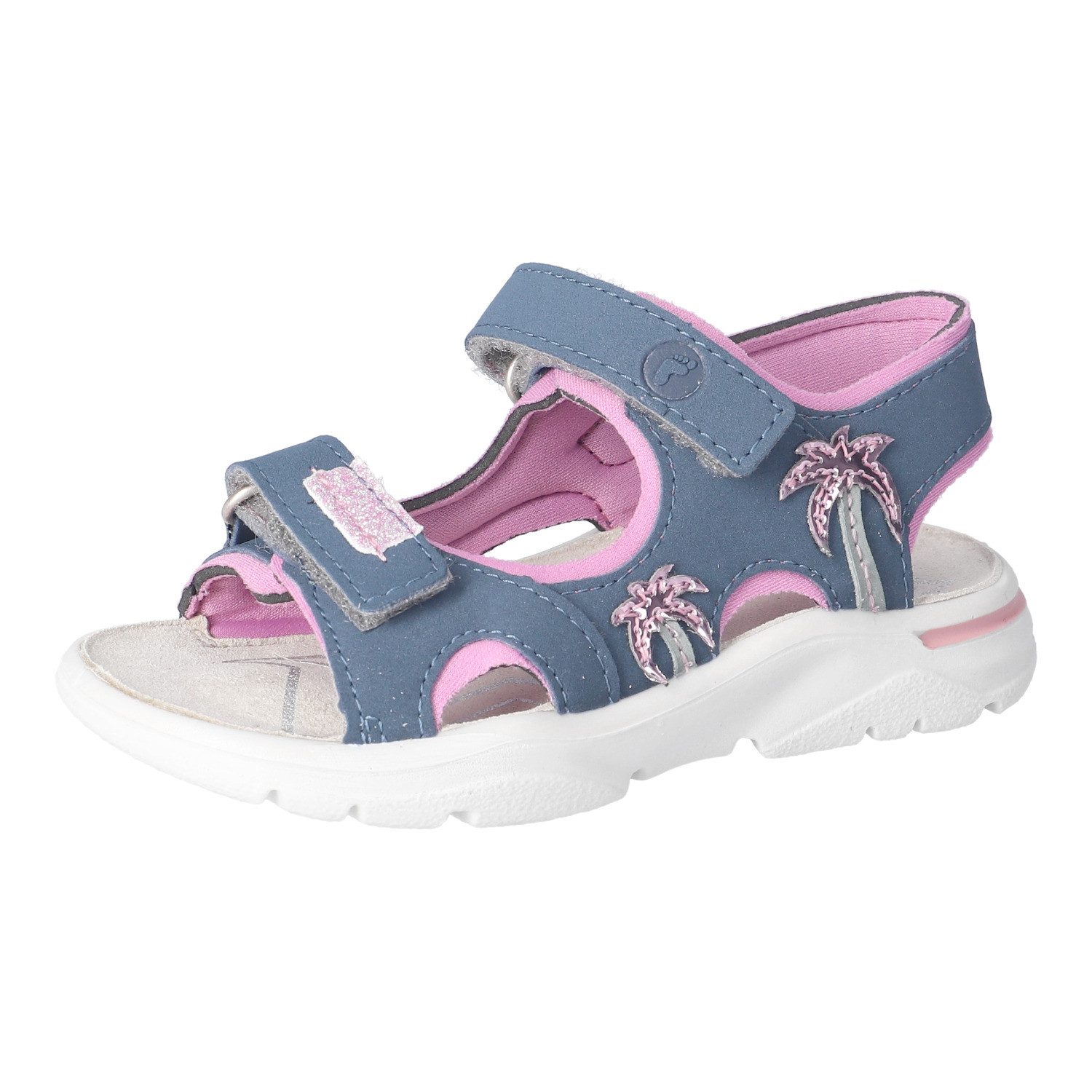 Ricosta Carmi Sandale Klettschuh mit Glitzer, mit WMS, Größenschablone zum Download