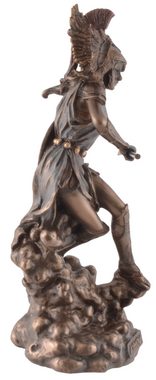 Vogler direct Gmbh Dekofigur Griechische Göttin Athene auf Wolke, Veronesedesign, Kunsstein, bronziert/coloriert, Größe: L/B/H ca. 8x9x21cm