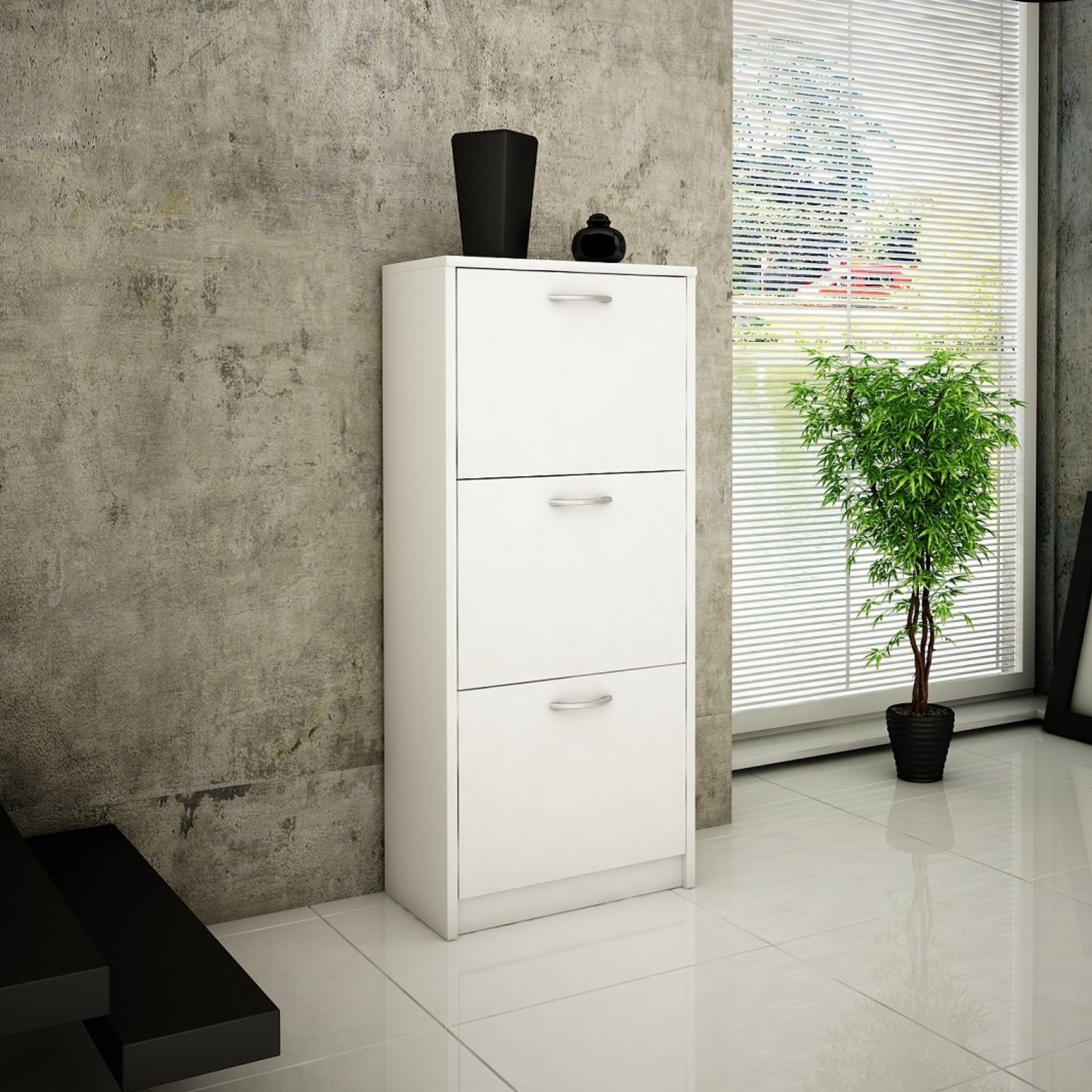 Home Collective Schuhschrank mit 3 aufklappbaren Schubladen, Schuhregal mit günstig online kaufen