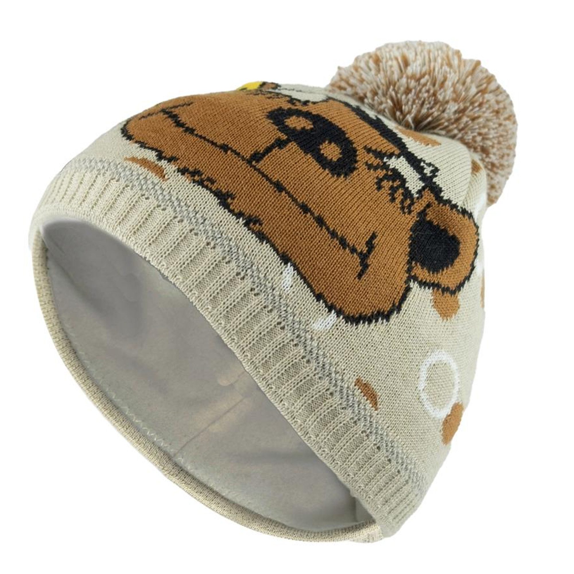 Bavarian Caps Bommelmütze Bavarian Caps Kinder Bommel-Haum "Janosch: Tiger&Bär" - multi (Beanie, Strickmütze, Bommelmütze) reflektierend