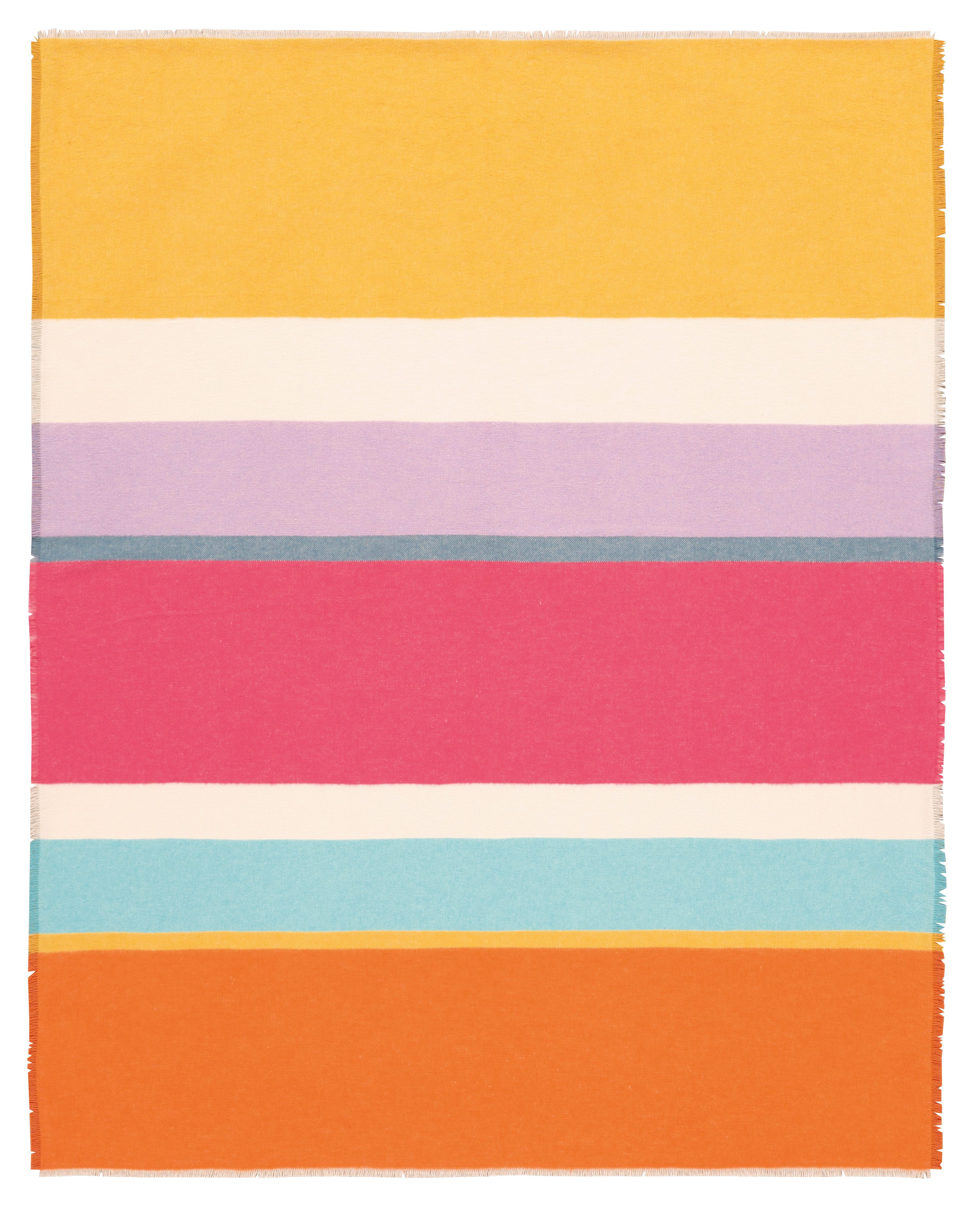 Plaid Plaid Summer, Biederlack, sommerliches Plaid mit Fransen