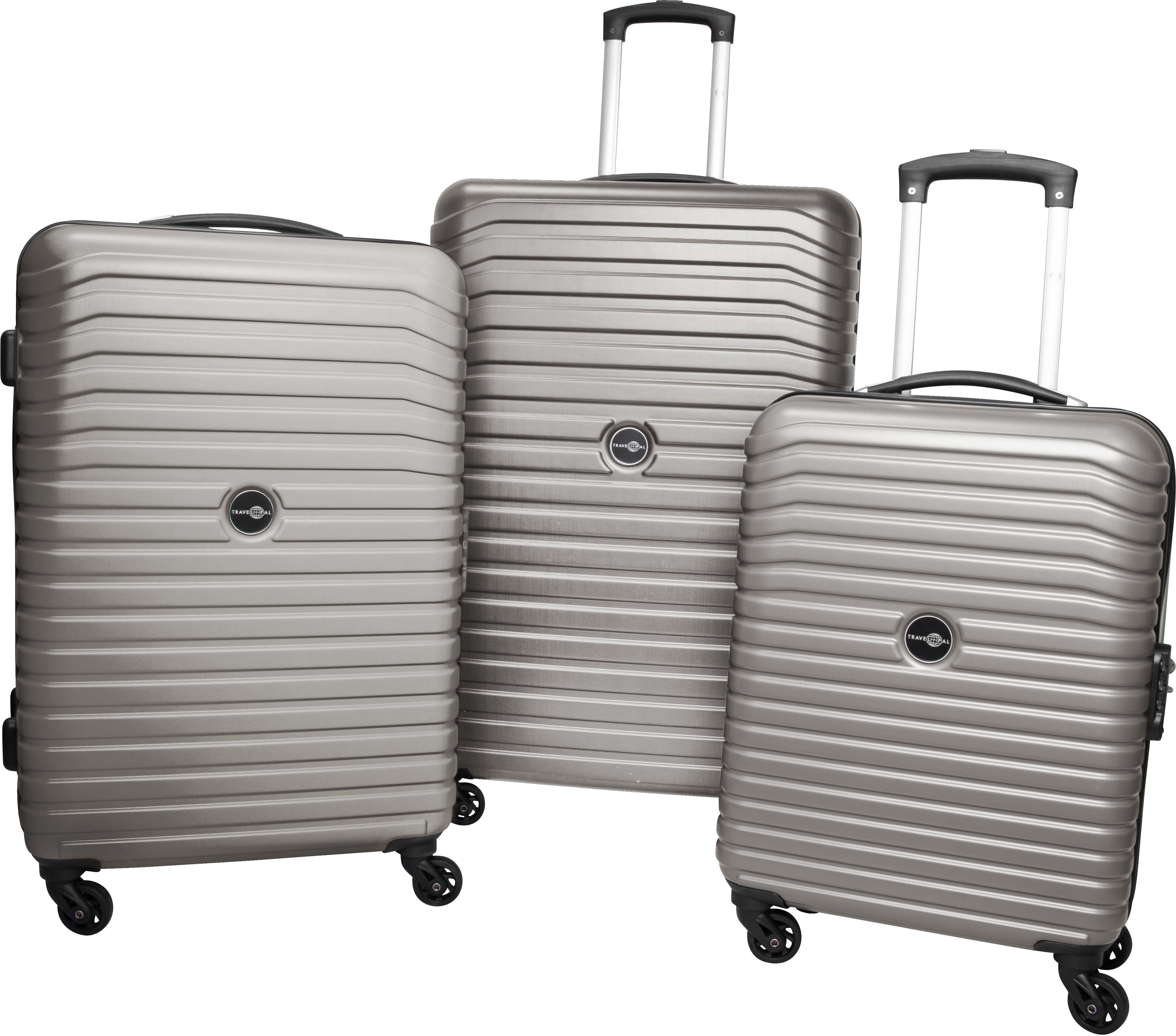 Travel Pal Trolleyset Derry, 4 Rollen, (3 tlg) grau