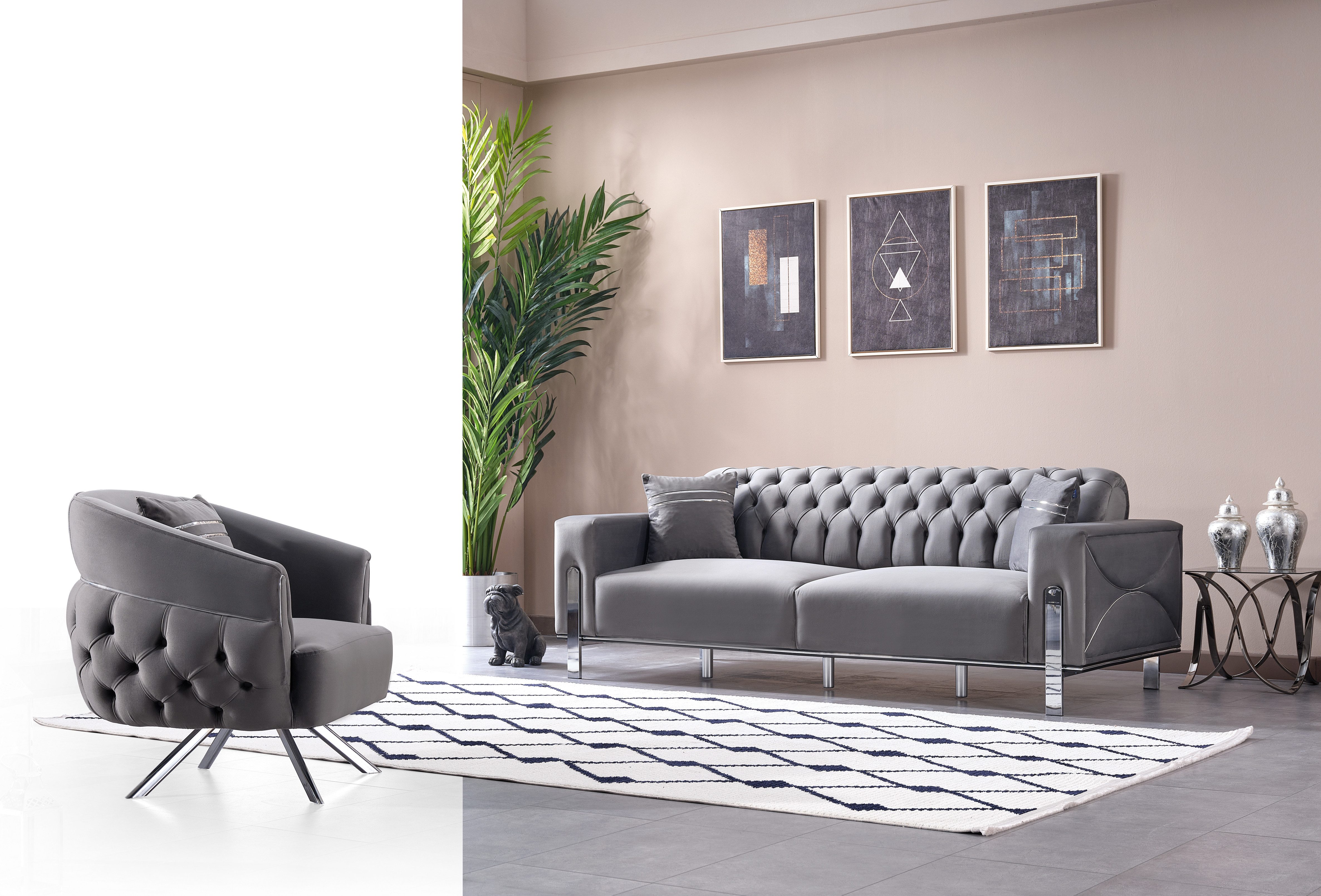 BENEDO MÖBEL Polstergarnitur CARLA Sofa Handarbeit günstig online kaufen