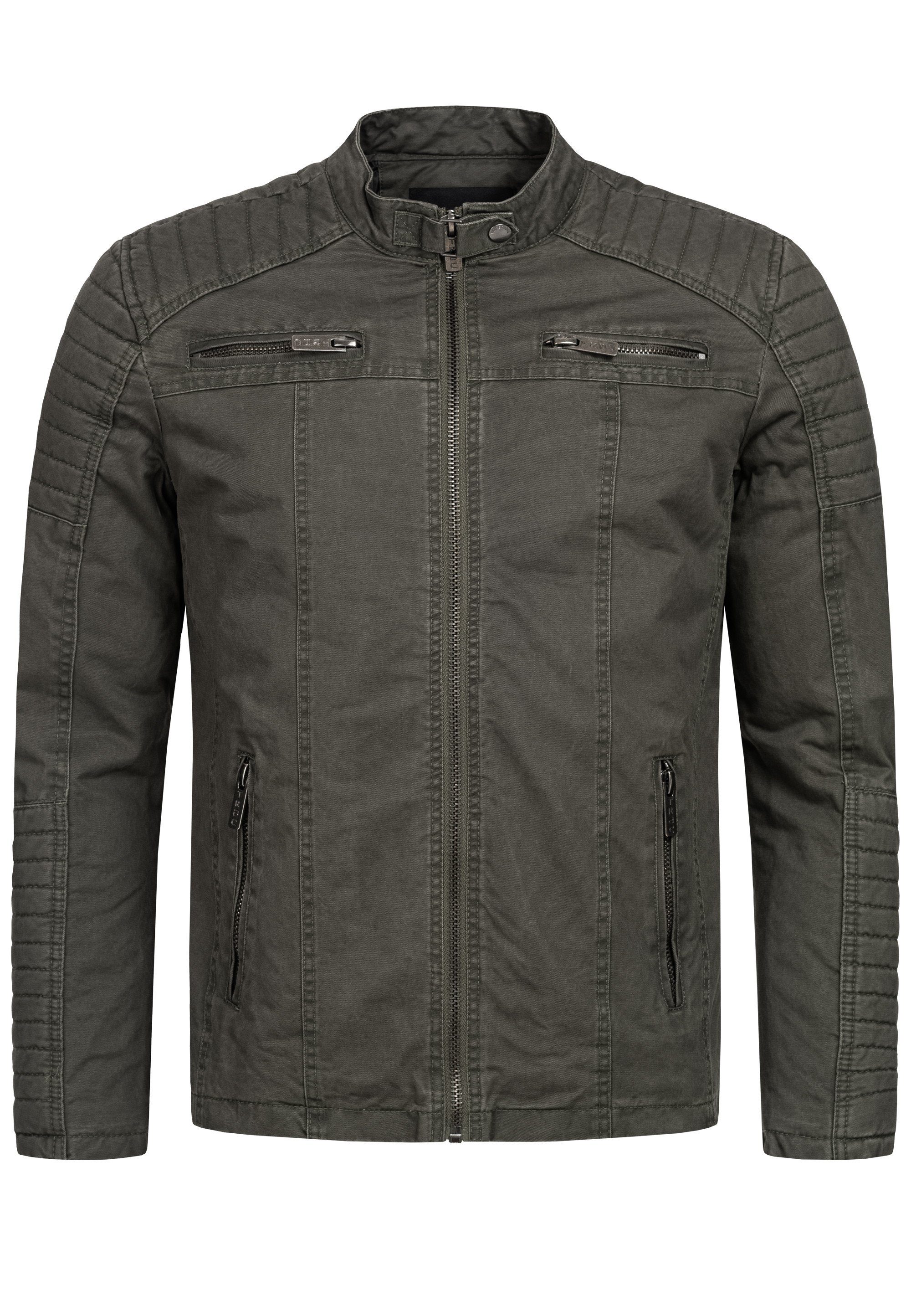 RedBridge Outdoorjacke Des Moines im Bikerlook