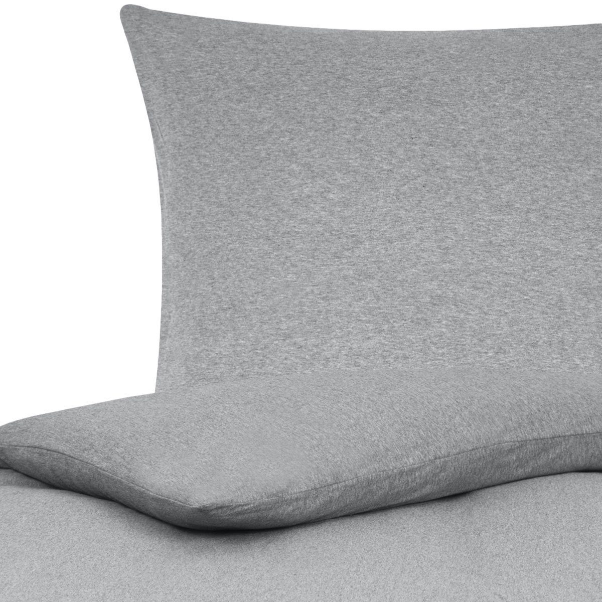 TRAUMSCHLAF Bettwäsche Jersey Melange, Jersey, 2 teilig, schlichte bügelfre günstig online kaufen