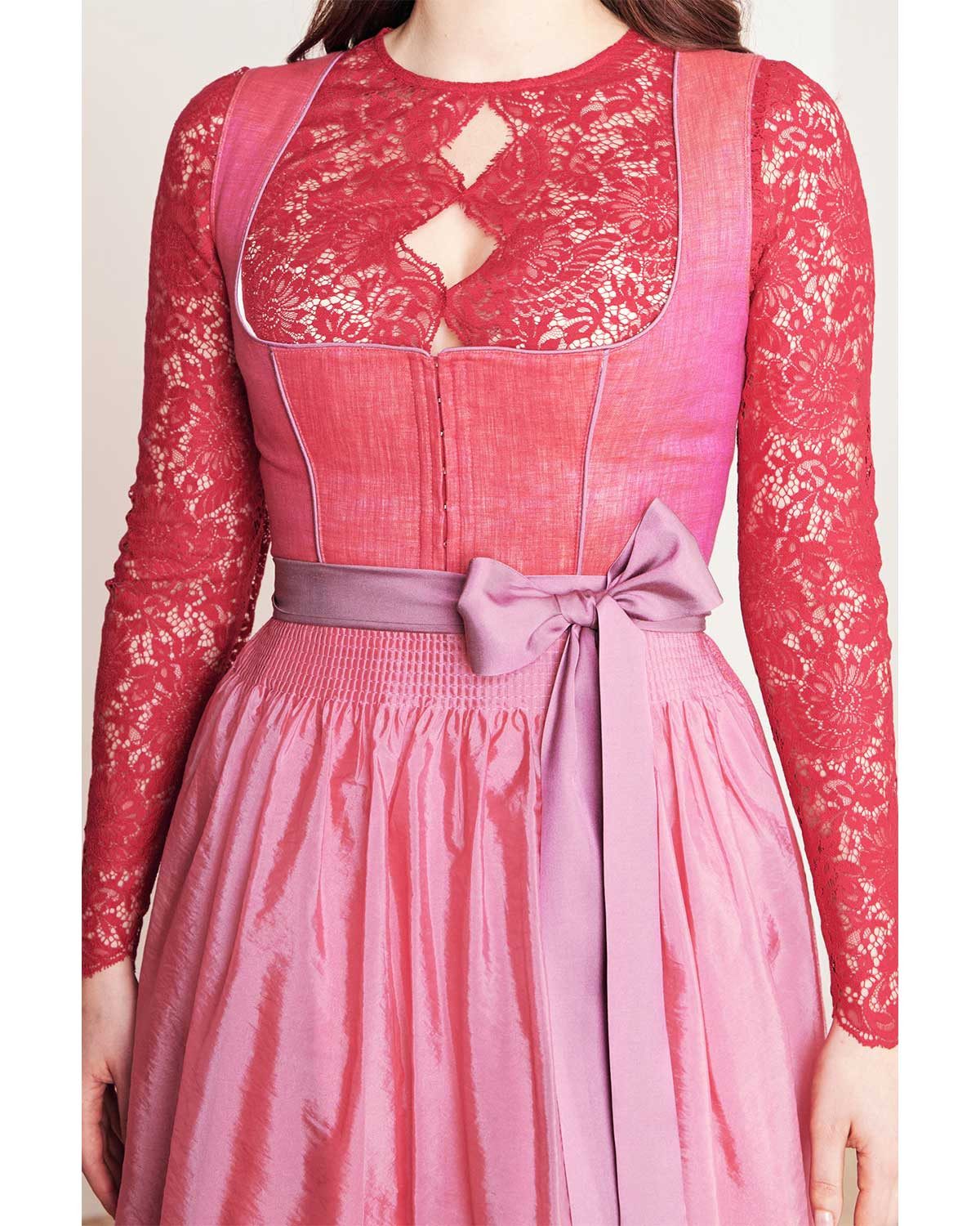 KRÜGER COLLECTION Dirndl Dirndl 'Linette' 115667, Rot 60cm