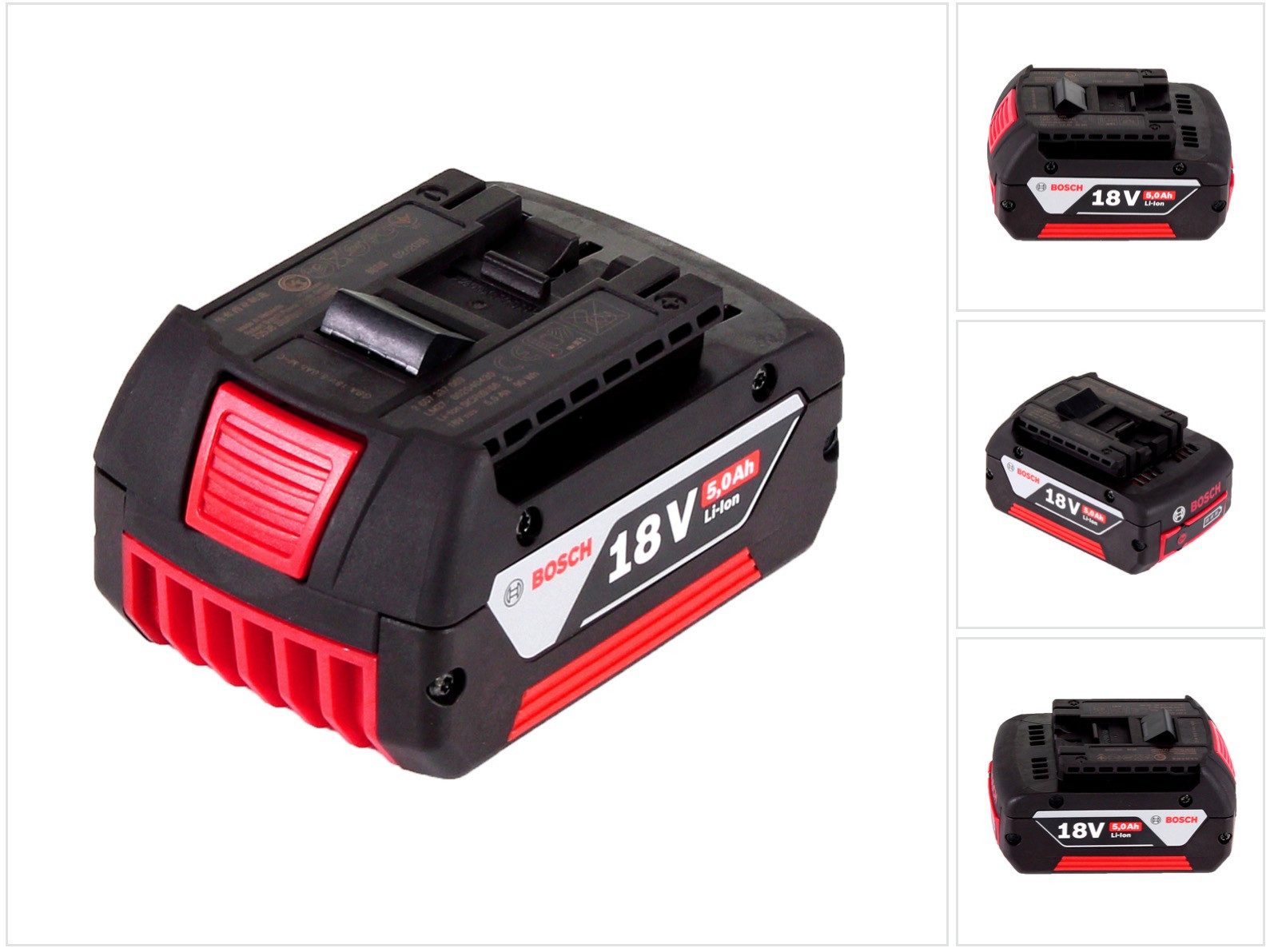 Bosch Professional GBA 18 V / 5 Ah / 5000 mAh Li-Ion Akku 2607337069 Akkupacks