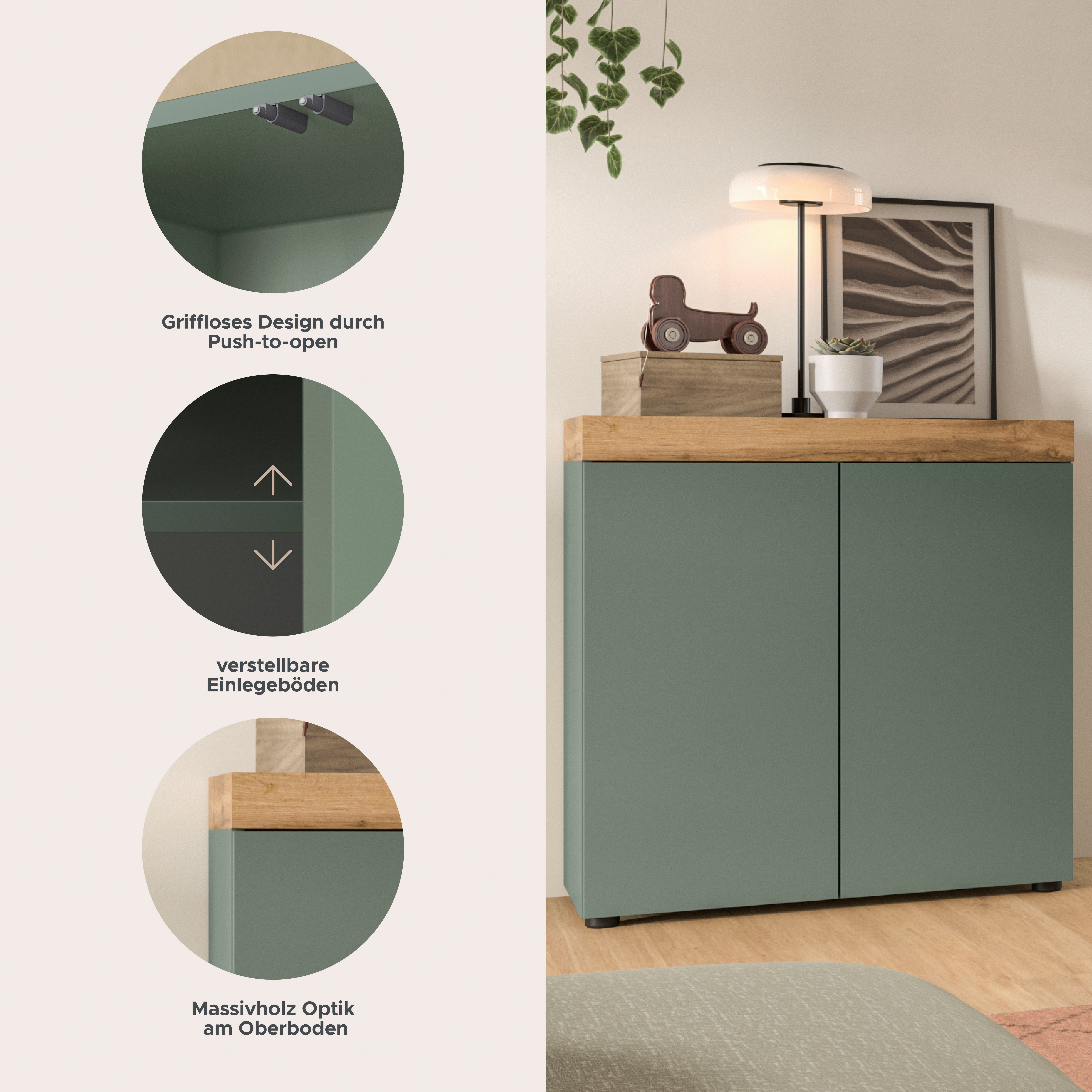 OTTO home Kommode MAMBO (1 St., 2 farbige Ausführung, in verschiedenen Farben erhältlich), Kommode, Anrichte, Wohnzimmer, Schlafzimmer