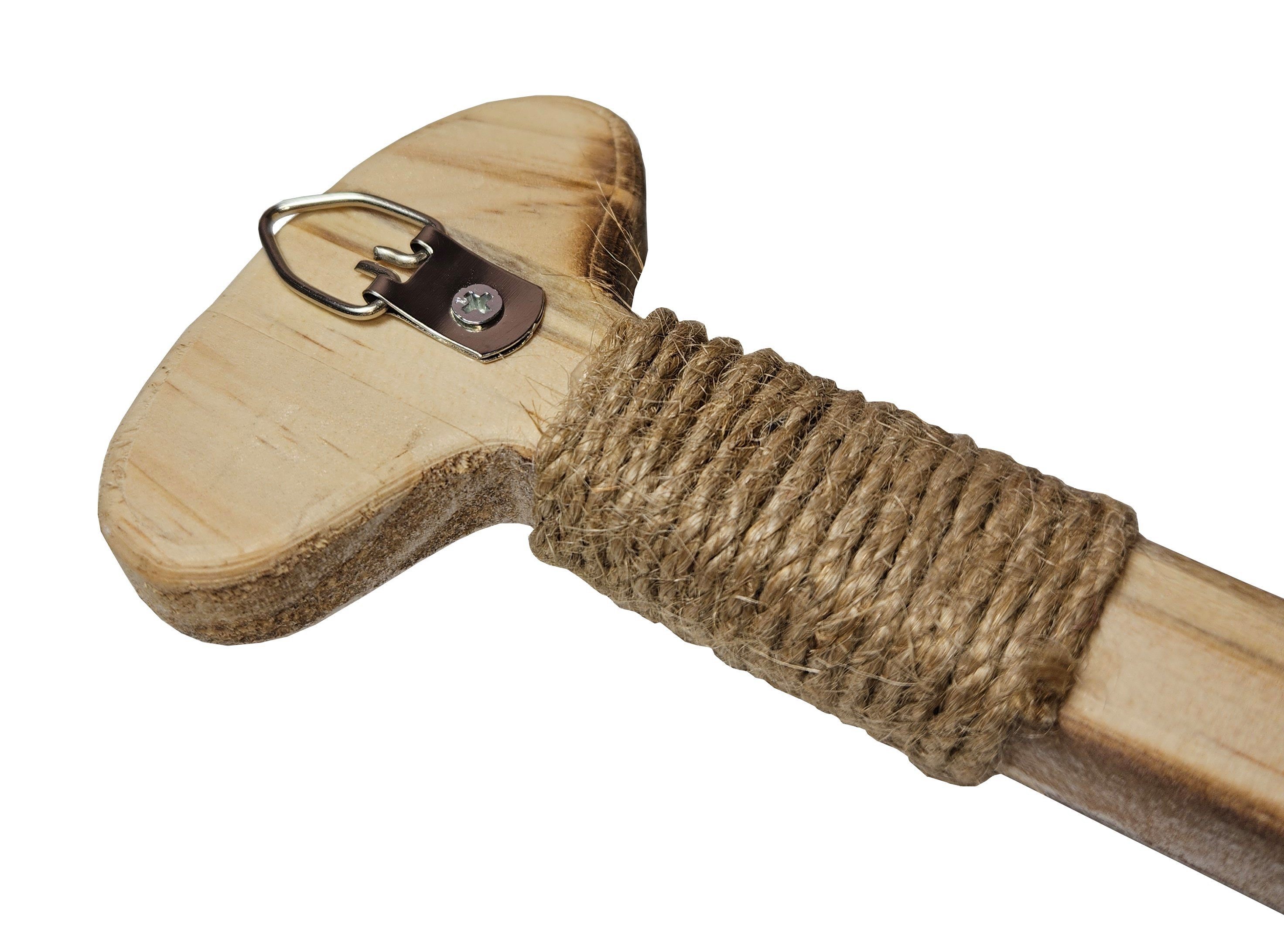 Meinposten Dekoobjekt Paddel Holz maritim Dekopaddel Holzpaddel braun weiß 60 cm (1 St) – Bild 4 von 4
