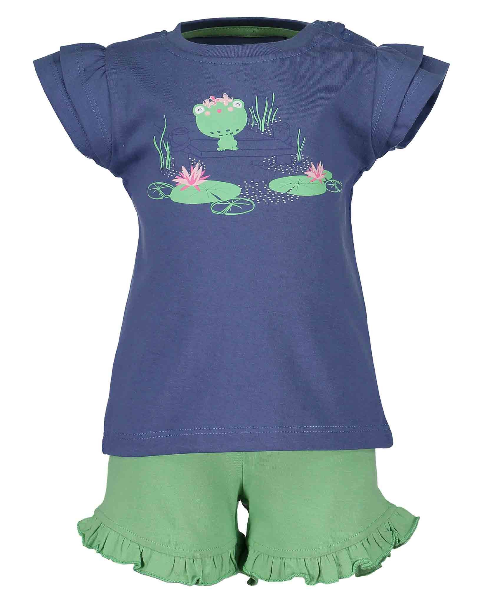 Blue Seven T-Shirt Blue Seven Sommer Set für Mädchen in blau 68