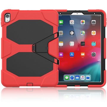 Lobwerk Tablet-Hülle 3in1 Hülle für Apple iPad Pro 11 (2018) 11 Zoll, Sturzdämpfung, Aufstellfunktion, Outdoor