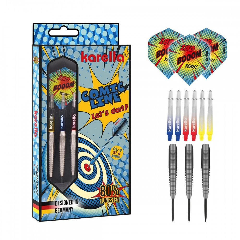 Dartpfeil Karella Steeldart Comic Line CL-5 21 g - Profi-Dart