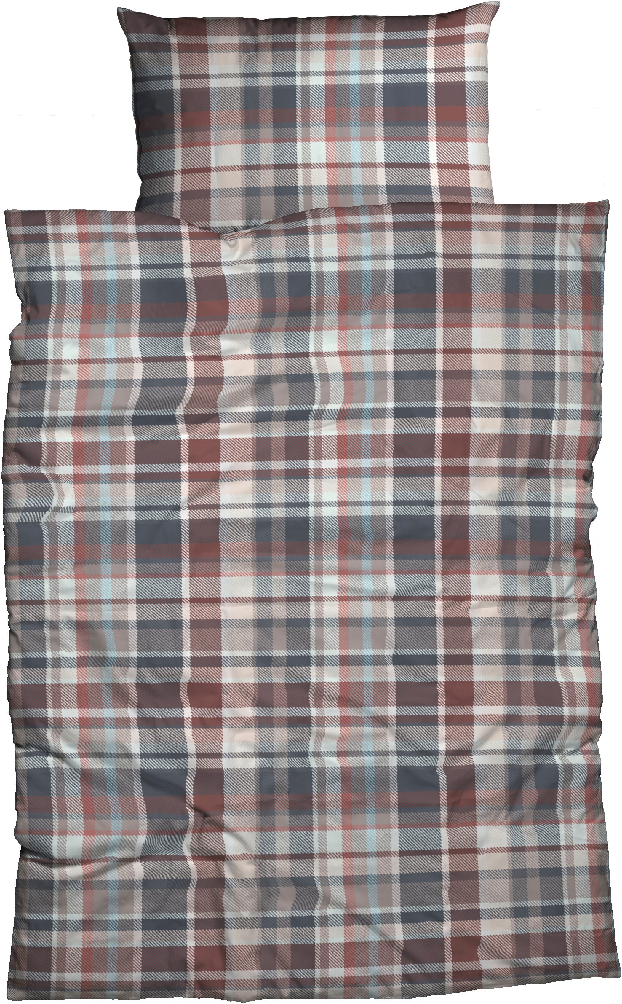 CASATEX Bettwäsche Silan, Biber, 3 teilig, zeitloses,rustikales Design, mar günstig online kaufen