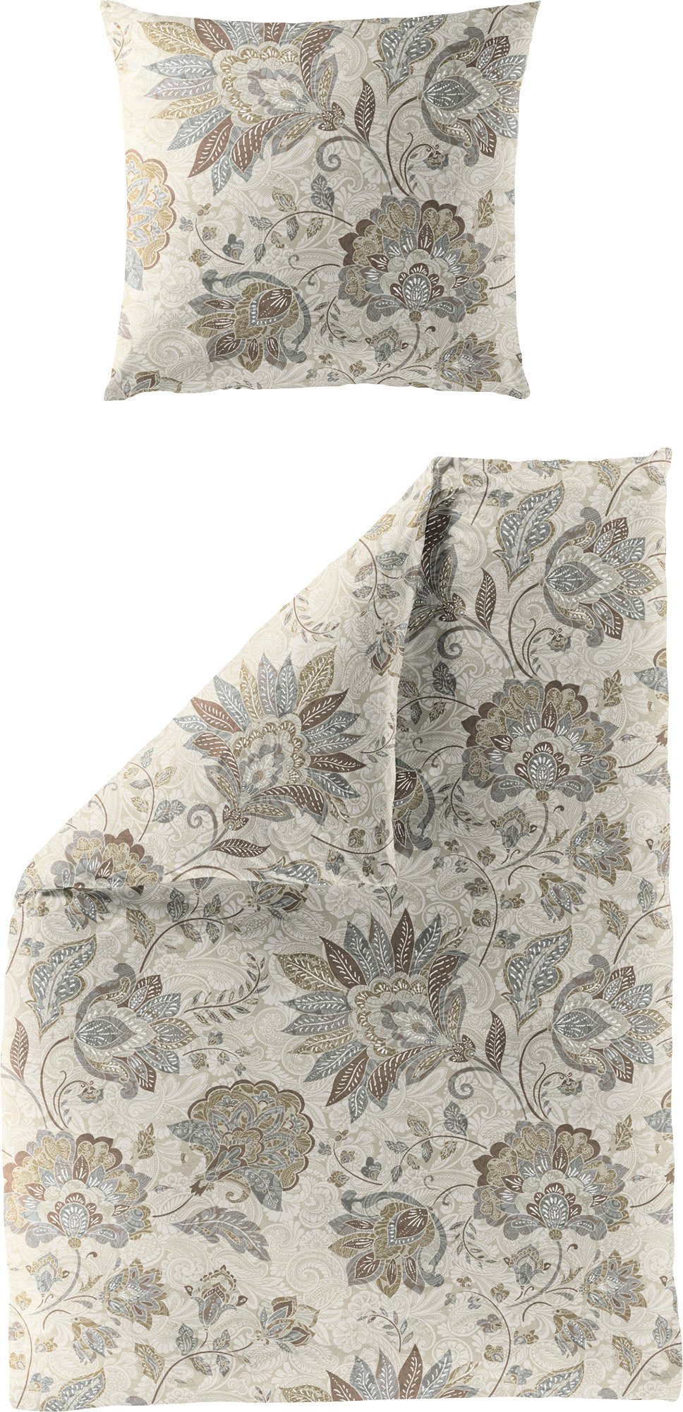 BIERBAUM Bettwäsche Bettwäsche, Biber, Paisley günstig online kaufen