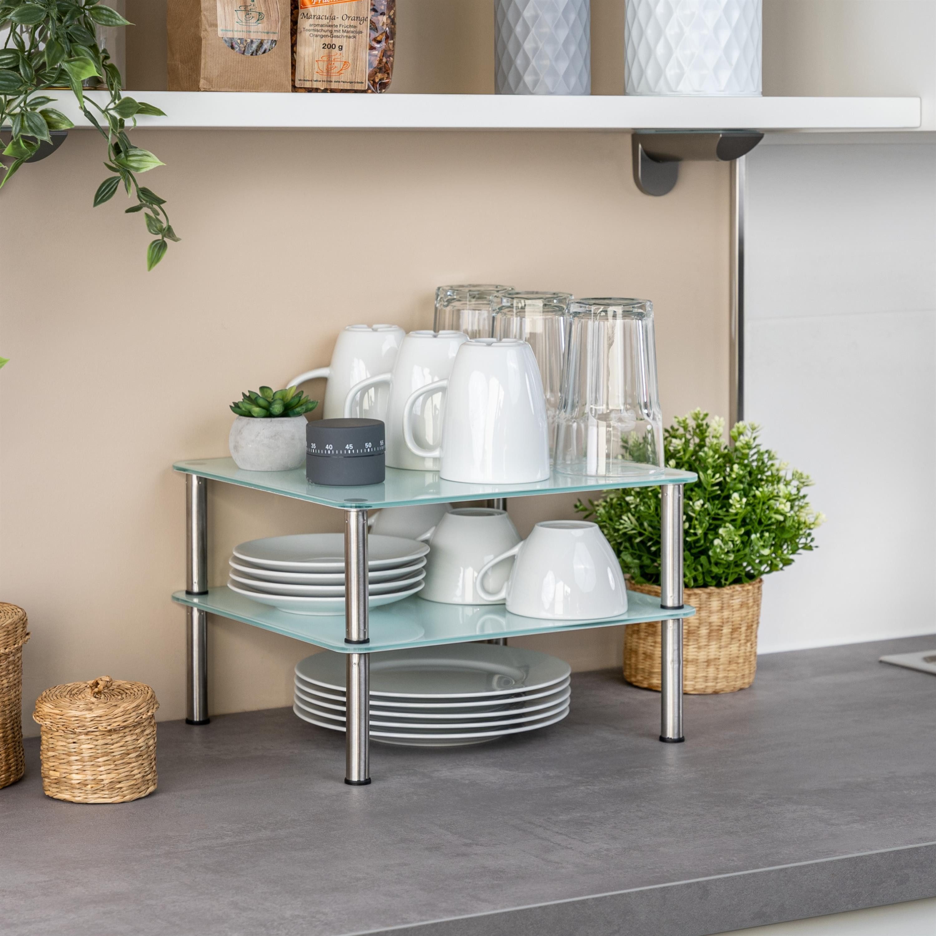 bremermann Küchenregal Tellerregal, Glasregal, Schrankeinsatz ca. 28 x 32 c günstig online kaufen