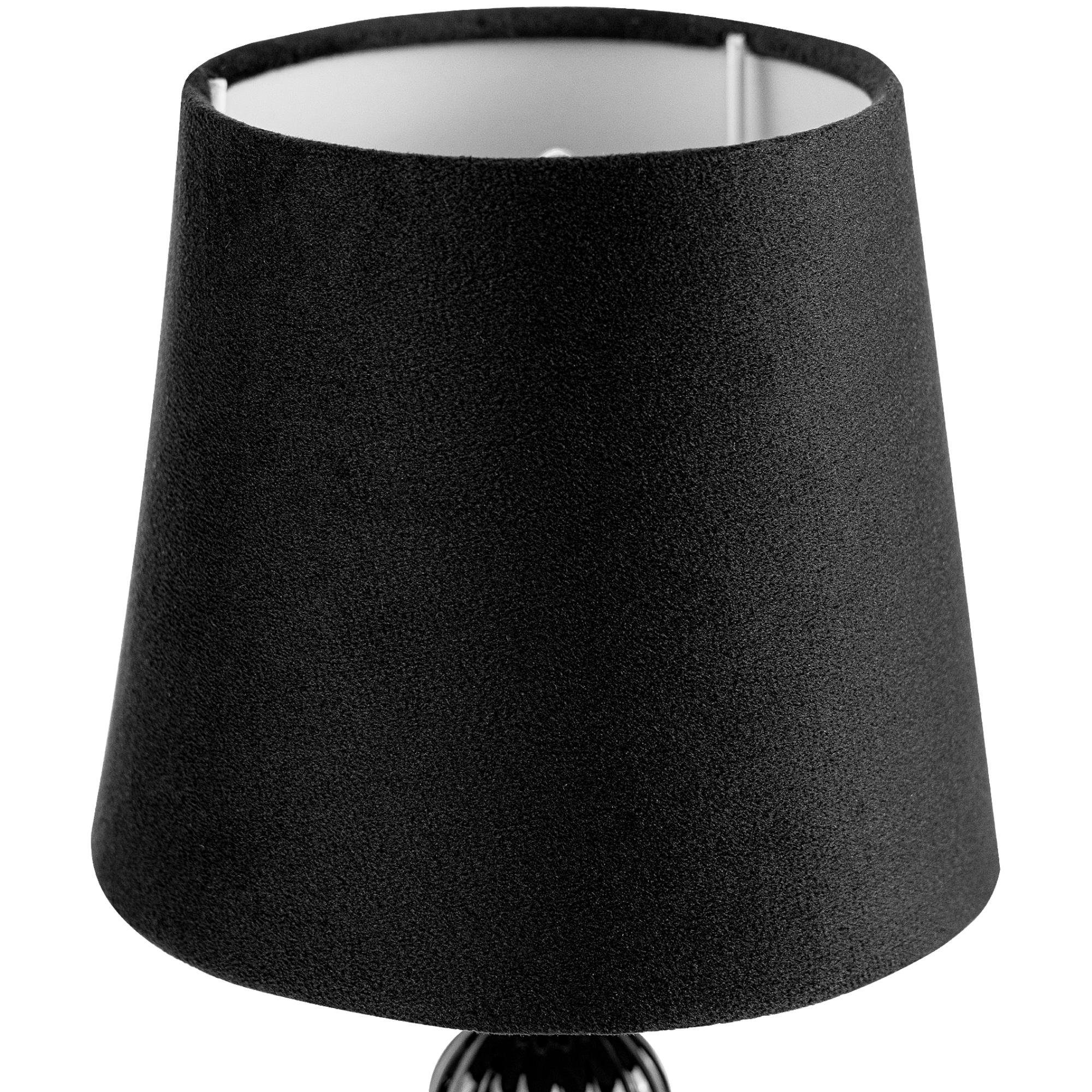 Konsimo Tischleuchte VULGA Tischlampe Lampe Tischleuchte, ohne elegante Leuchtmittel, schwarz/gold