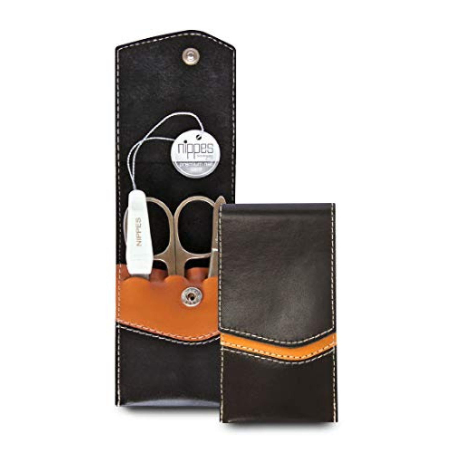 nippes Solingen Maniküre-Etui Maniküre Set SEAM, mit Rindleder-Etui, Instrumente aus Edelstahl, 3 tlg.