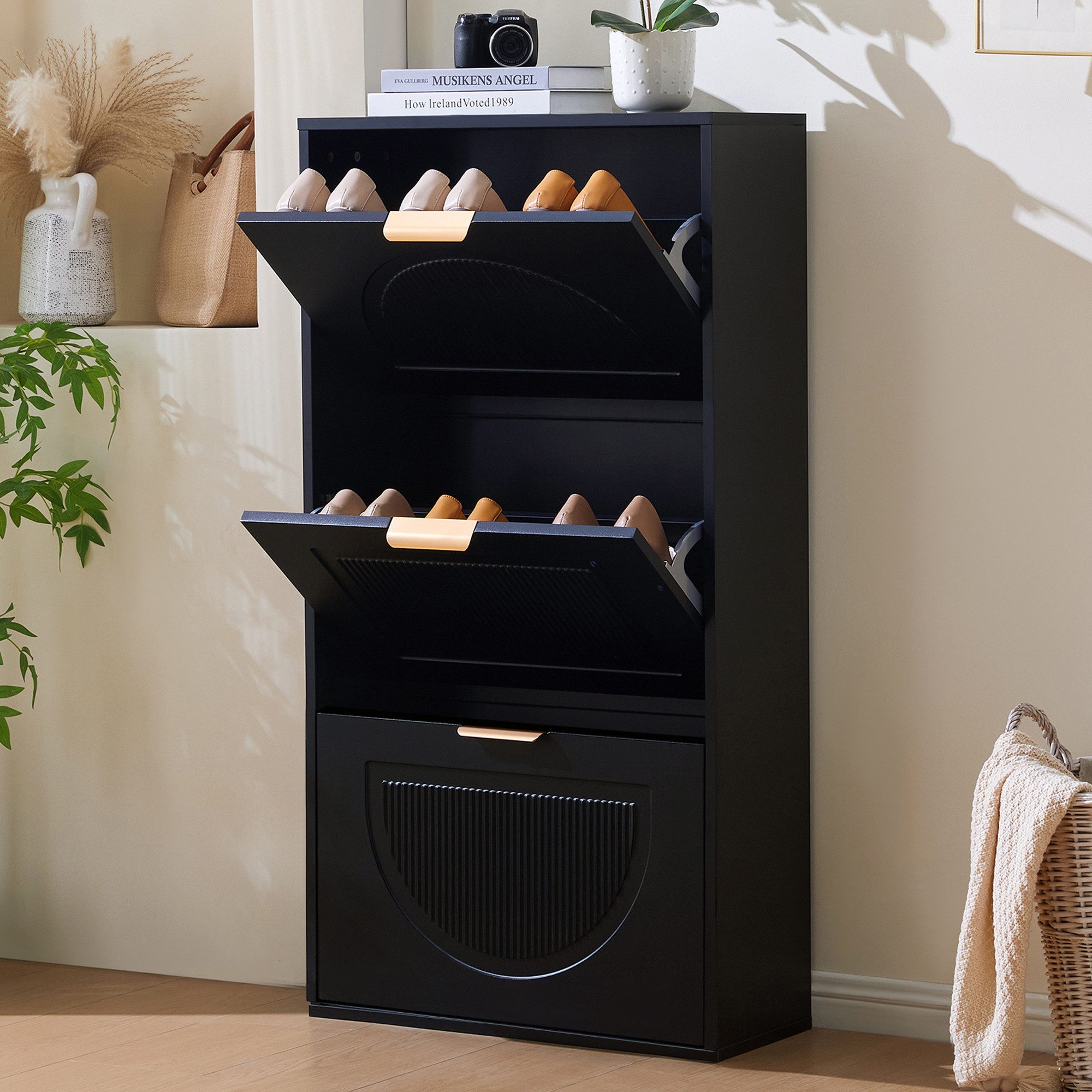 KLAM HOME Schuhschrank Schuhschrank Schuhkipper Schmal günstig online kaufen