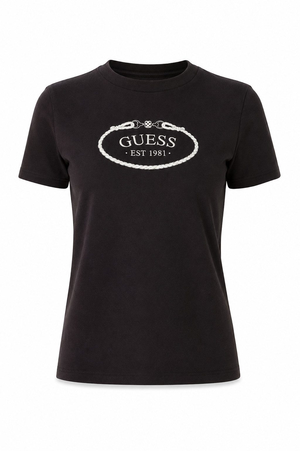 Guess Kurzarmshirt ROSALBA CN SS T-SHIRT - Kurzarmshirt mit Logodruck auf der Brust