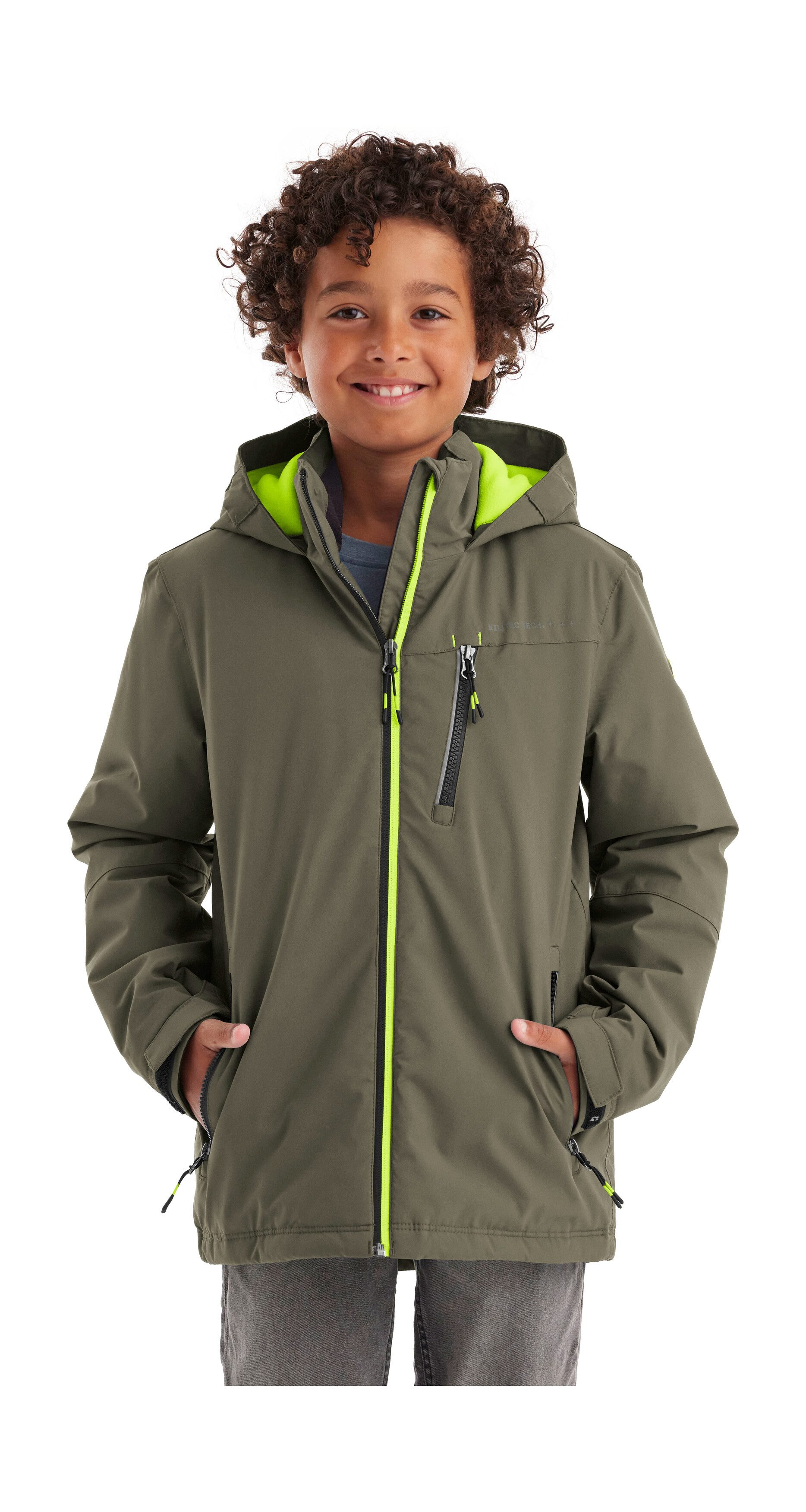 Killtec Outdoorjacke KOW 159 BYS JCKT Wasser- und winddichte Kids Winterjacke mit Fleece-Futter
