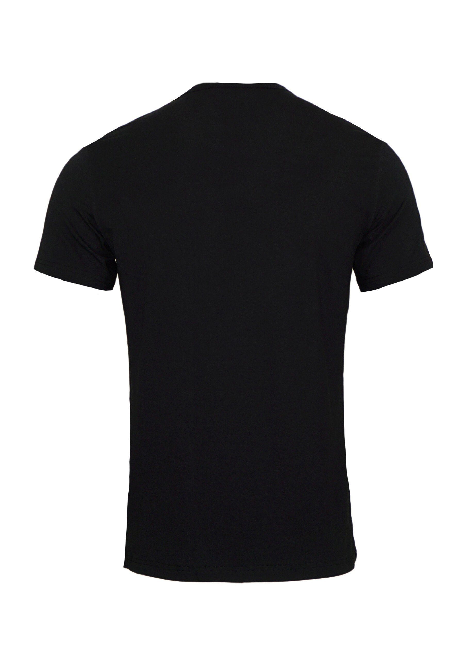 T-Shirt 2 T-Shirts Pack Schwarz/Rot Armani Emporio (2-tlg) Neck Crew