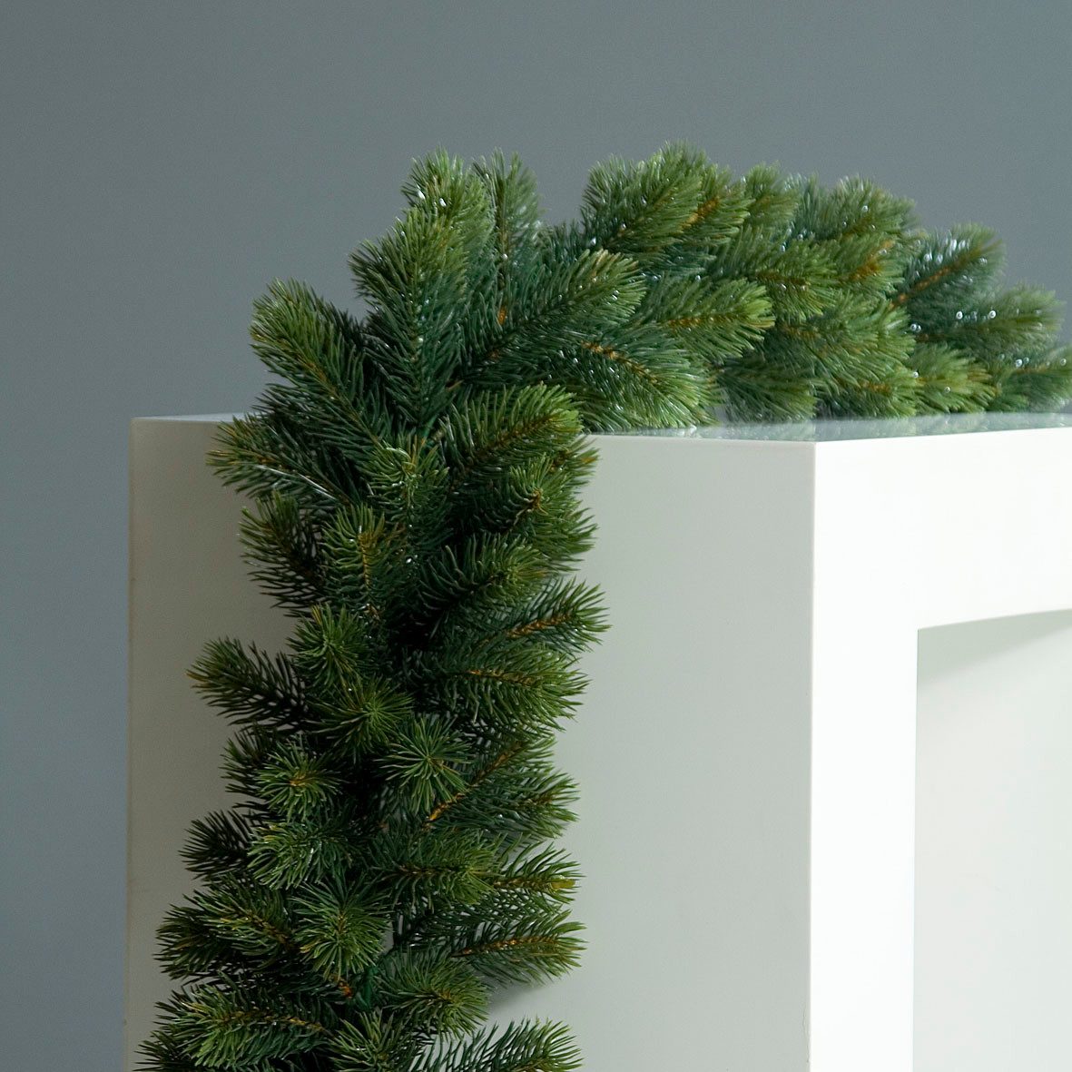 Winterliche Kunstpflanze künstliche Edeltannengirlande 180cm Double Edeltan günstig online kaufen