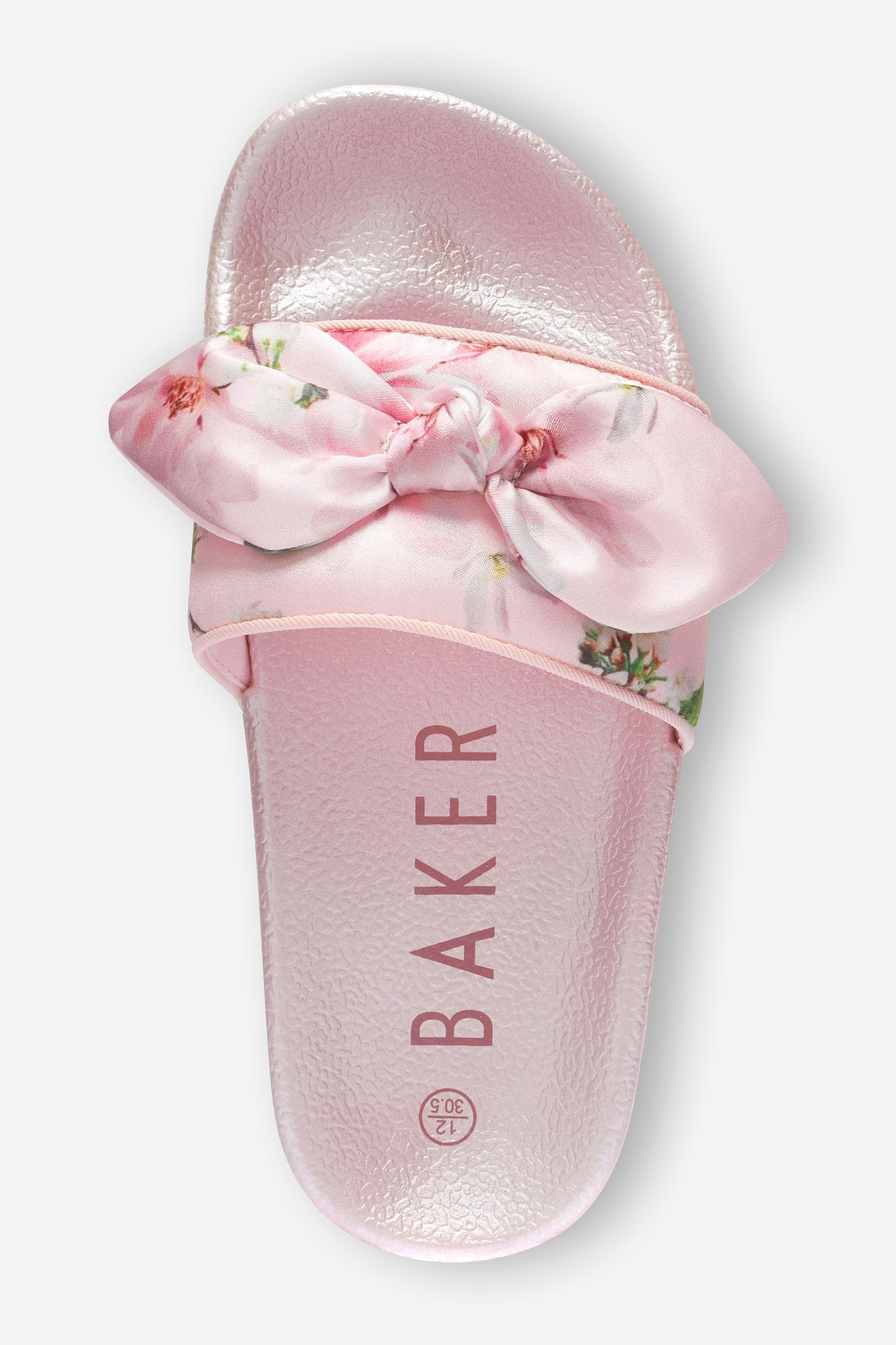 Satinschleife Ted Pantolette Baker Baker Pink Baker Pantoletten by Peach (1-tlg) mit Baker Ted by