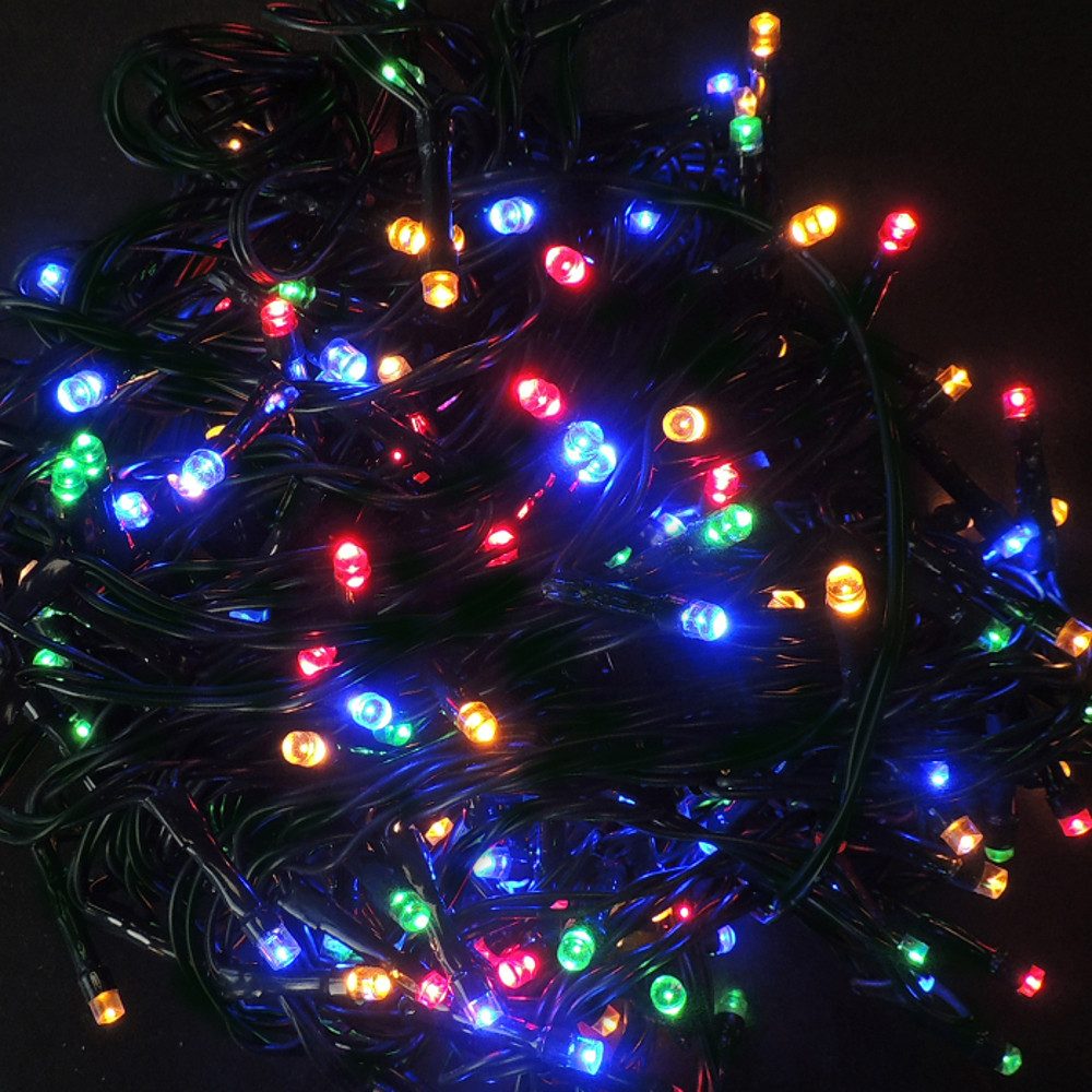 LED-Lichterkette Lumineo Mit Timer Compact Twinkle 1000 LED 22,5m Multicolour