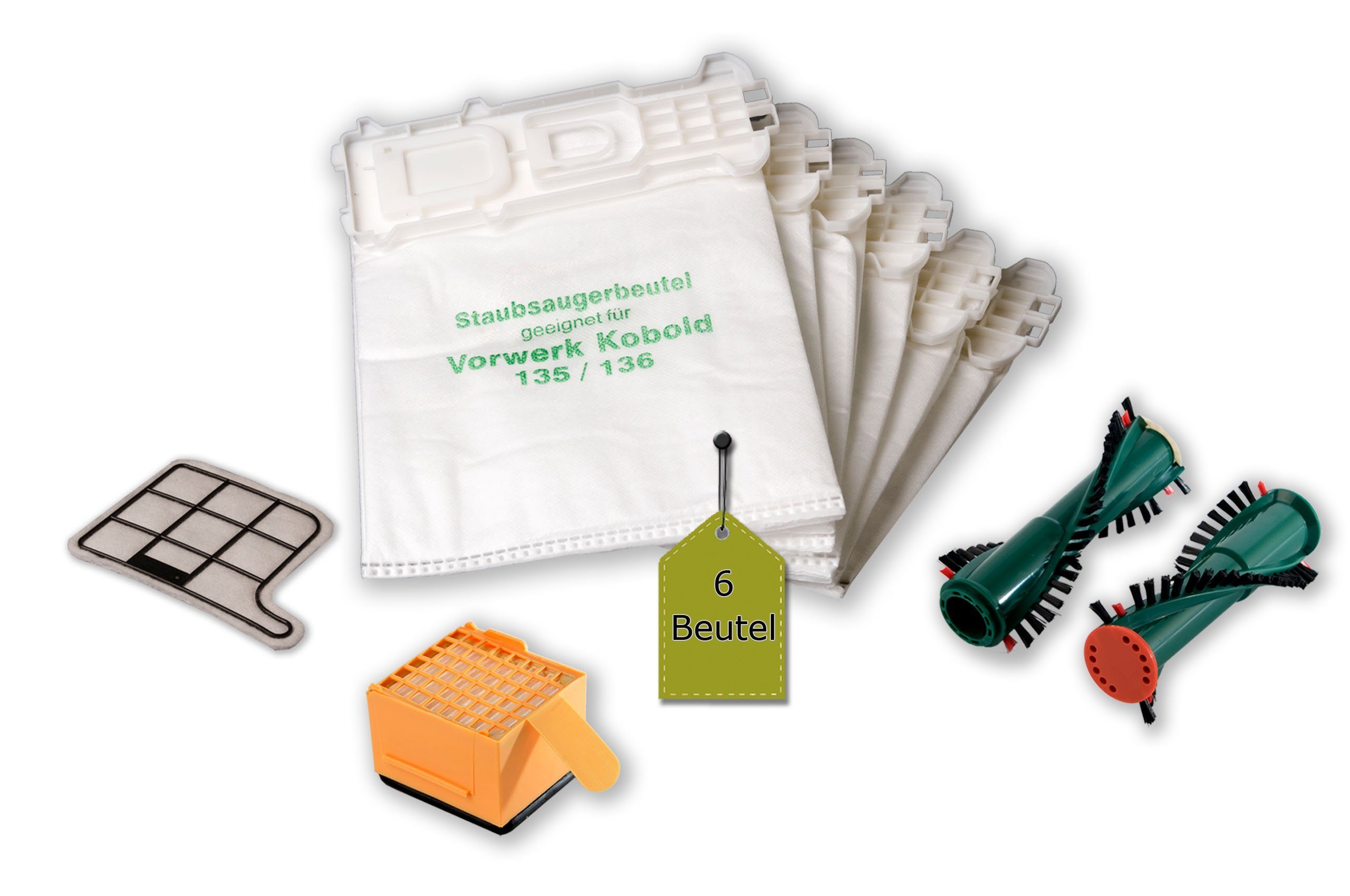 Staubsaugerbeutel passend für Vorwerk Kobold VK 135 / 136