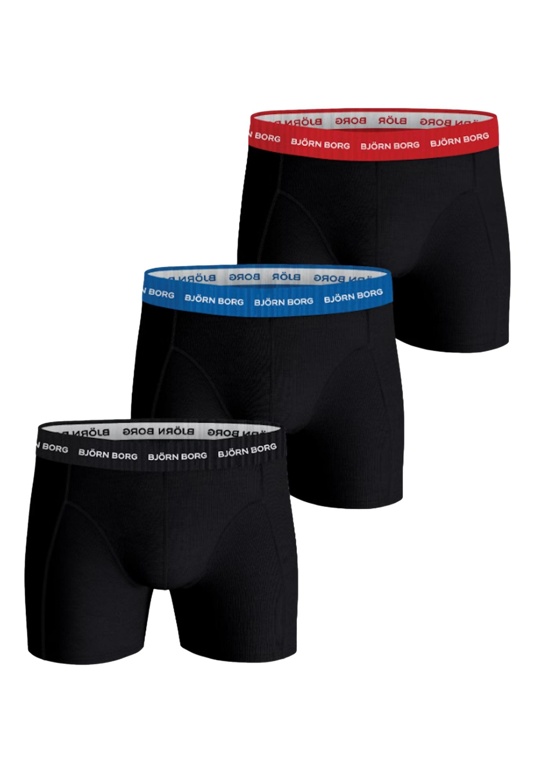 Björn Borg Boxershorts Boxershorts Unterhosen Stretch Boxers 3-pack (3-St)