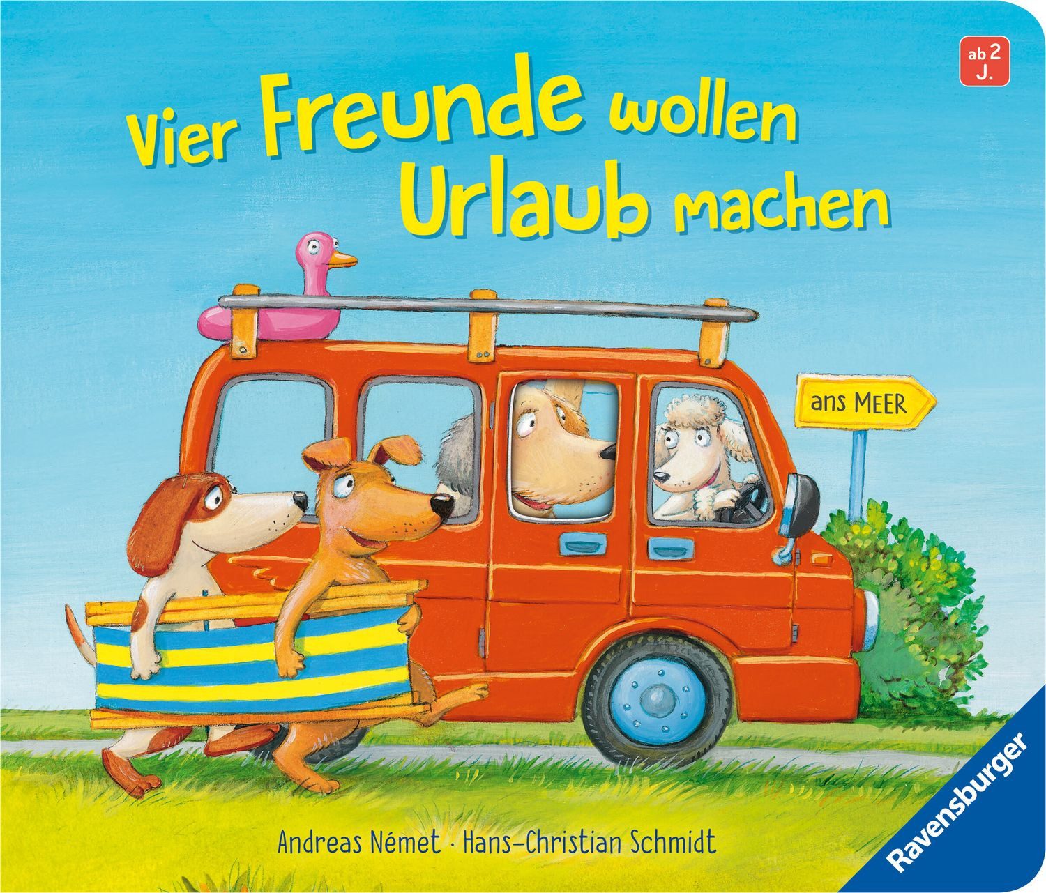 Kinderbuch Vier Freunde wollen Urlaub machen Hans-Christian Schmidt