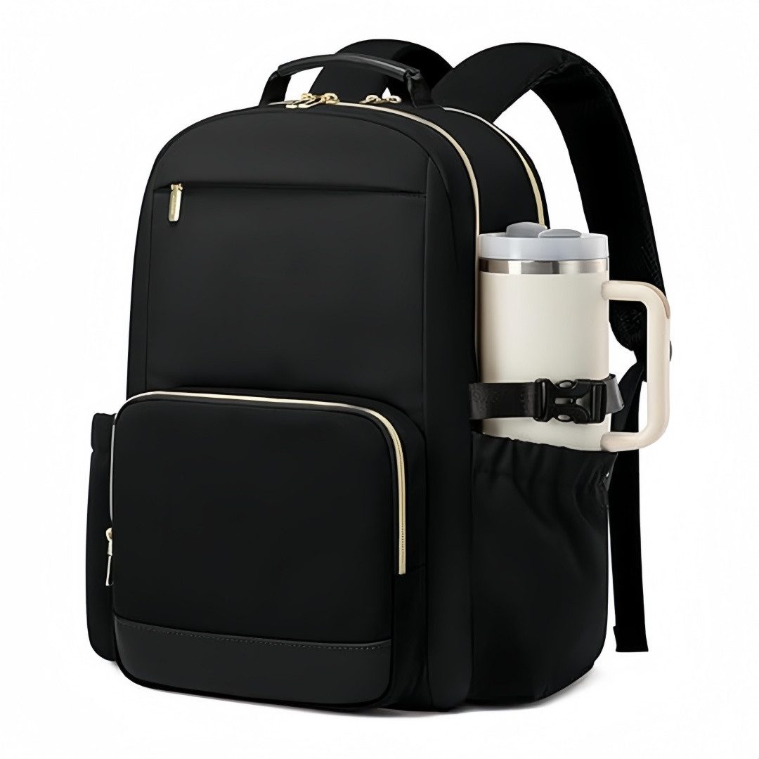 FOUORTUNATE-BEE Notebook-Rucksack Damen Rucksack 17 Zoll Laptop Rucksack mit großem Stauraum, Laptop Rucksack Damen für Uni Arbeit Reisen mit Flaschenfach
