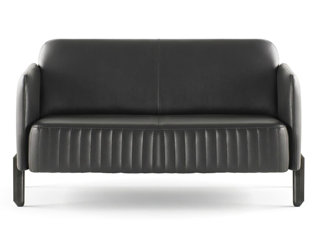 Xlmoebel 3-Sitzer Sofa Moderner Designer Stück Schwarz Büromöbel Wohnzimmer, 1 Teile