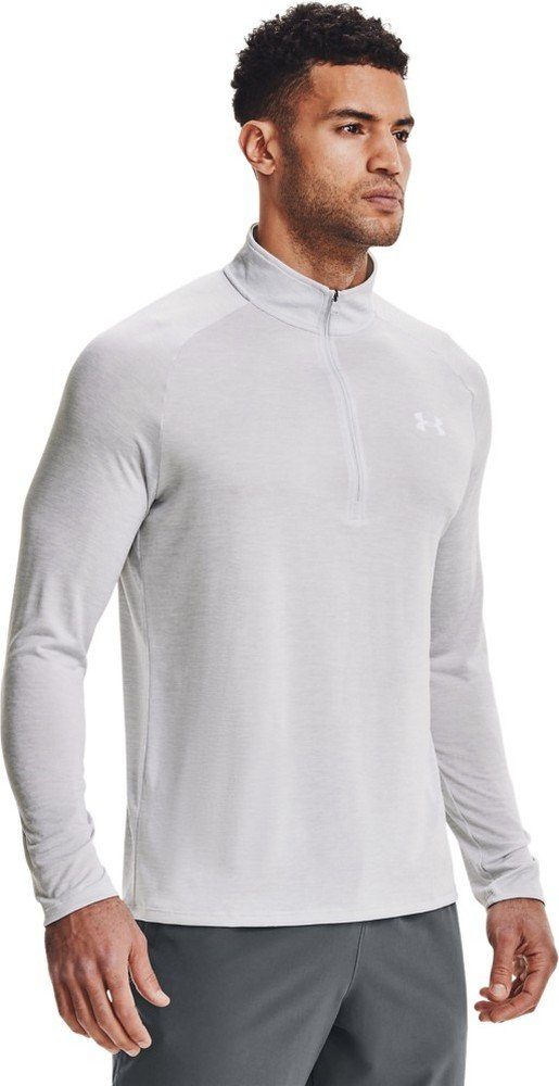 langärmlig 014 Armour® Longsleeve UA Tech Halo mit Shirt Under ½-Zip, Gray