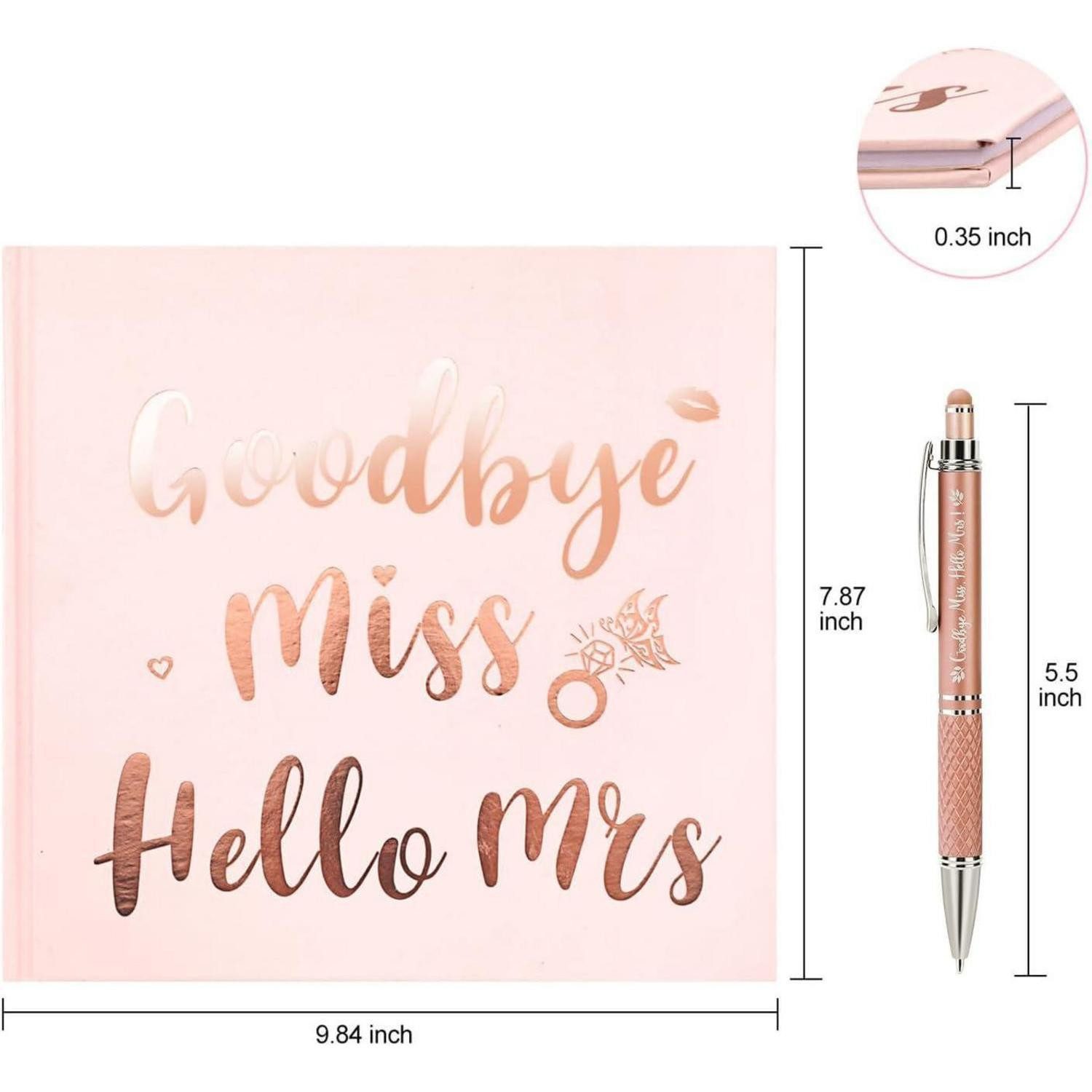 LuxusKollektion Hochzeitskarte Gästebuch RoséGold 32 Seiten