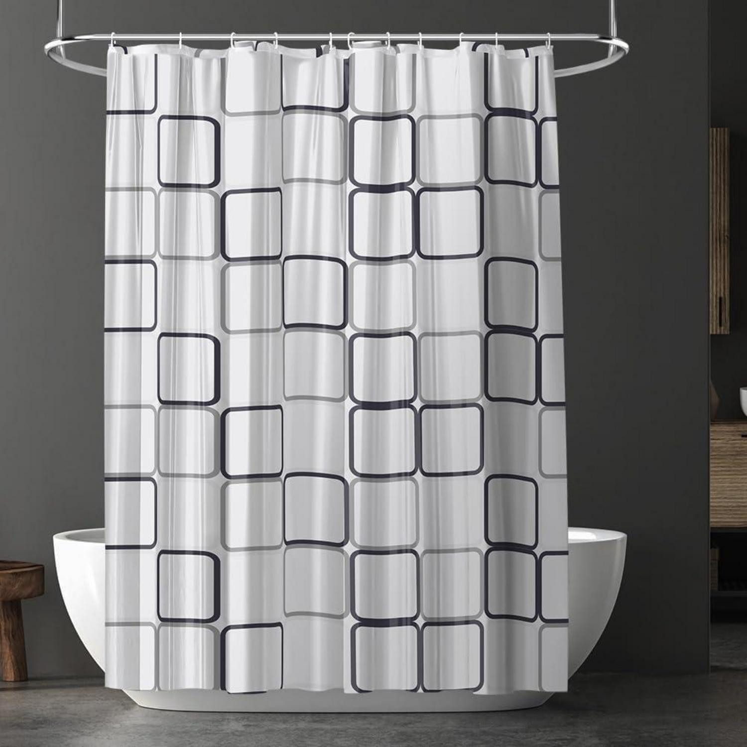 LuxusKollektion Duschvorhang Duschvorhang Anti-Schimmel Wasserdicht PEVA 180x180 cm 12